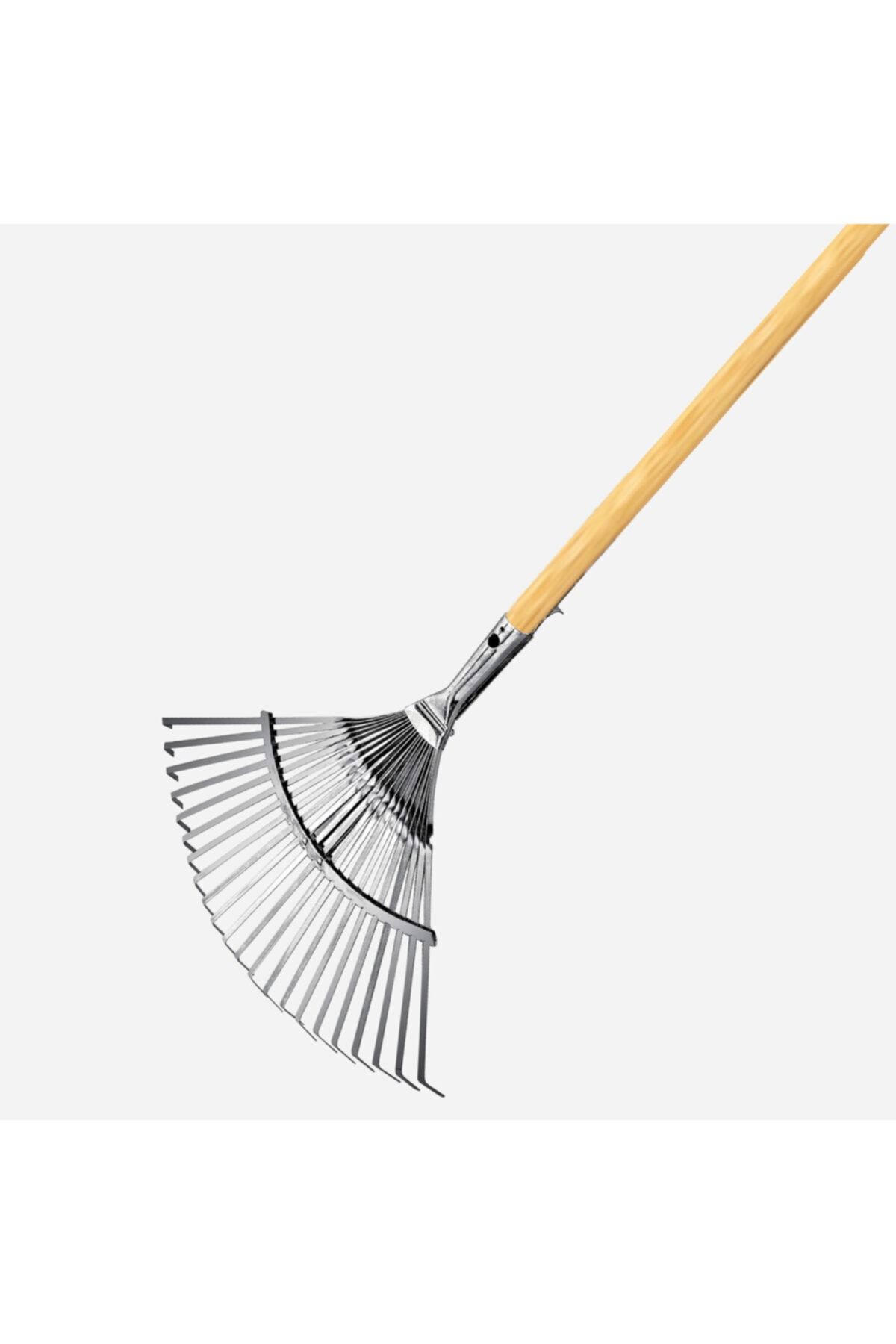 KAYA TİCARET Çim Tırmığı Metal Yaprak Ayarlı - Ahşap Sap Hediye