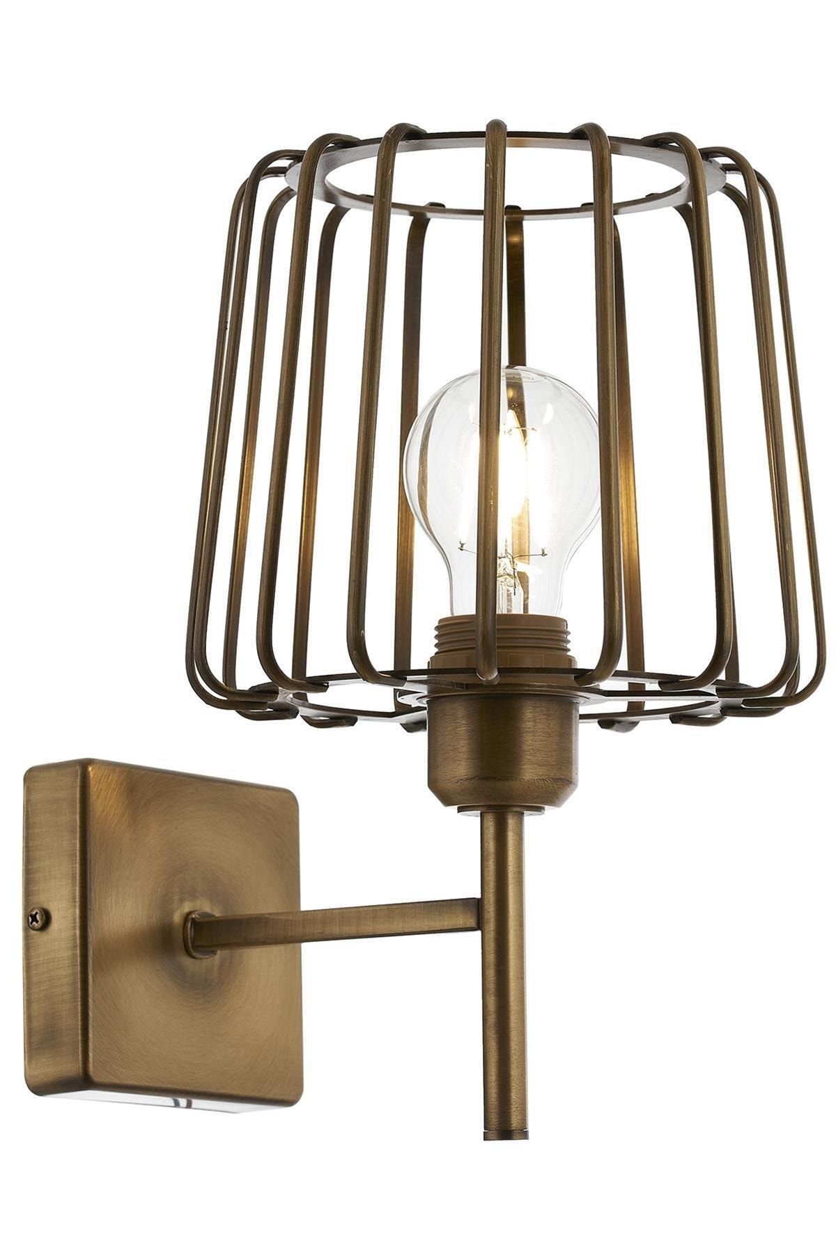Avonni Ap-60220-1e Eskitme Kaplama Aplik, E27, Metal, Cam, 25x18cm