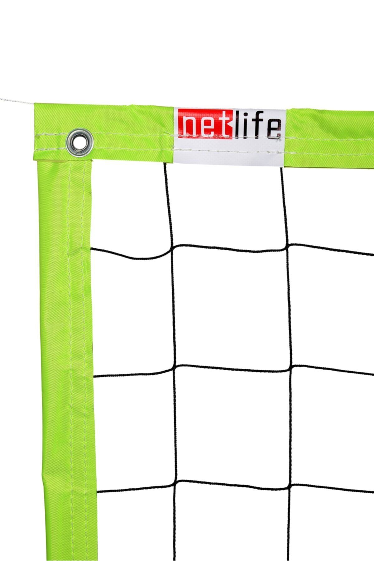 NET Voleybol Filesi Yeşil Ekonomik Renkli Okul Tipi 70cm X 9,5 Metre