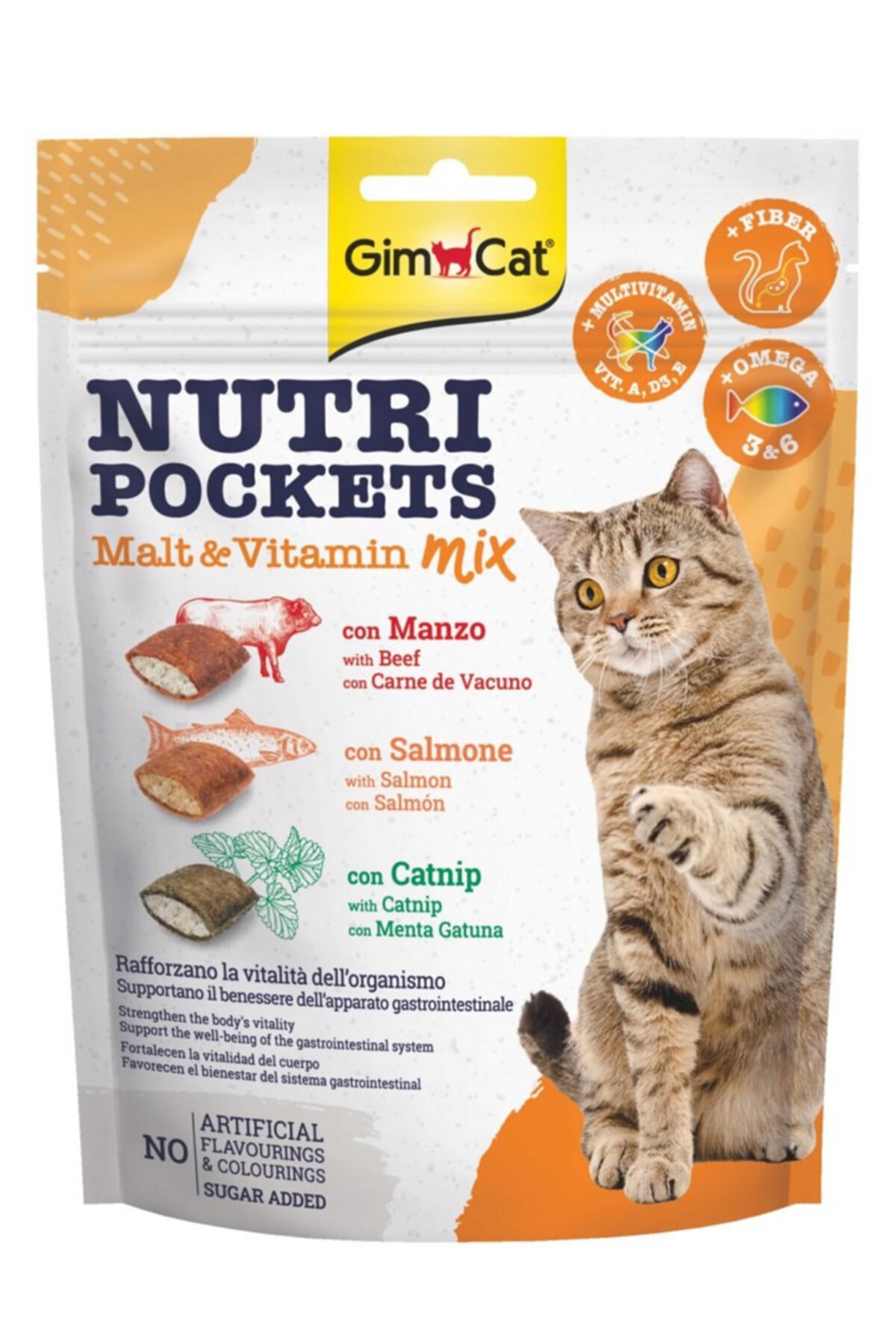 Gimcat Nutripockets Kedi Ödülü Malt & Multivitamin 150gr