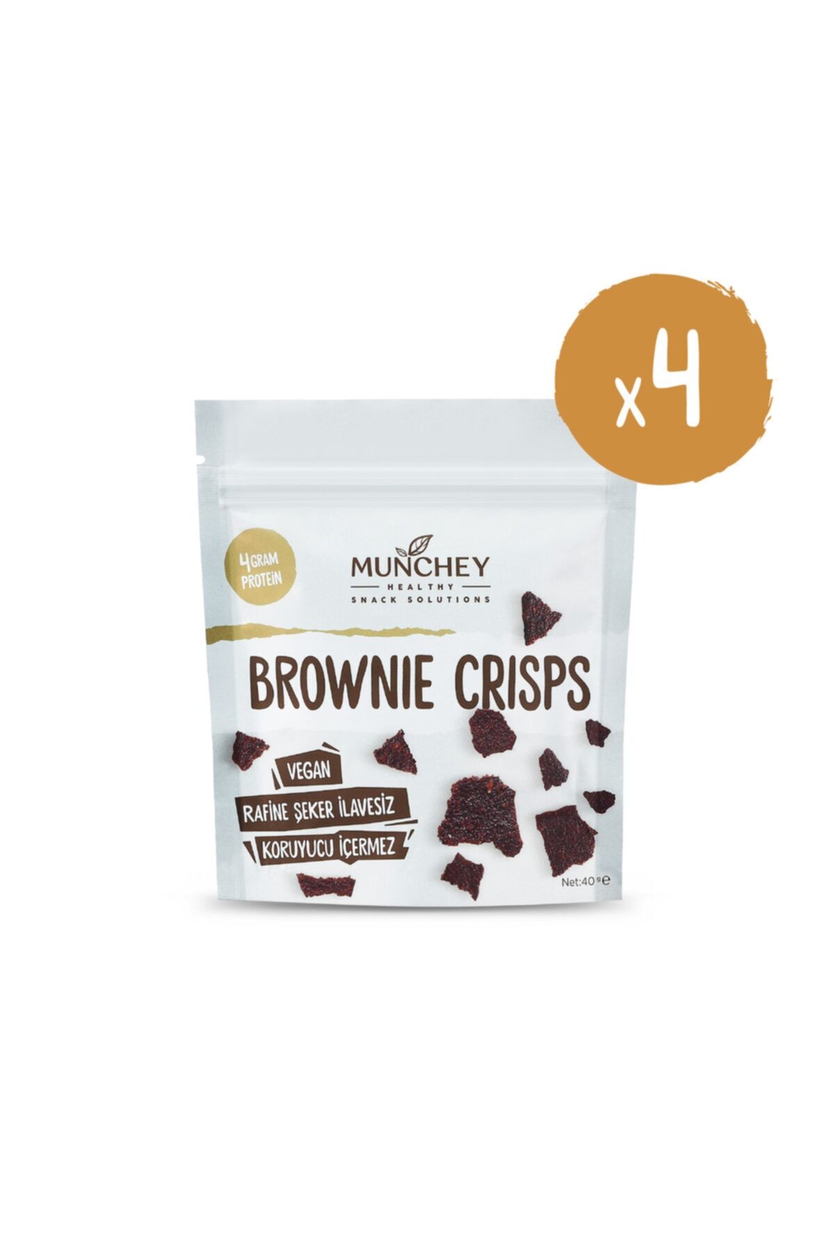 MUNCHEY 4'lü Brownie Crisps 160g.