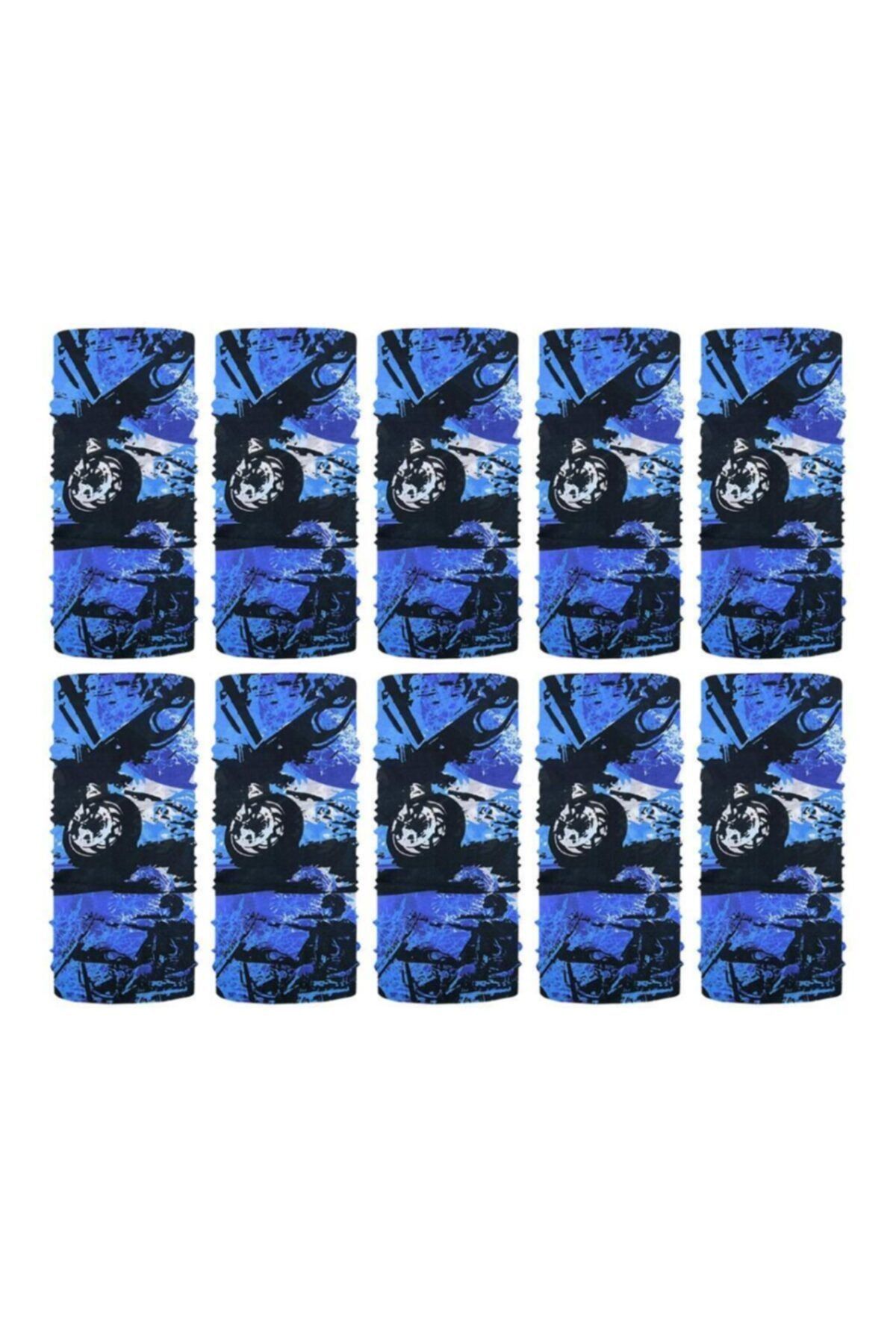 Knmaster Rebel Buff Bandana Boyunluk Maske Saç Bandı 10'lu Paket