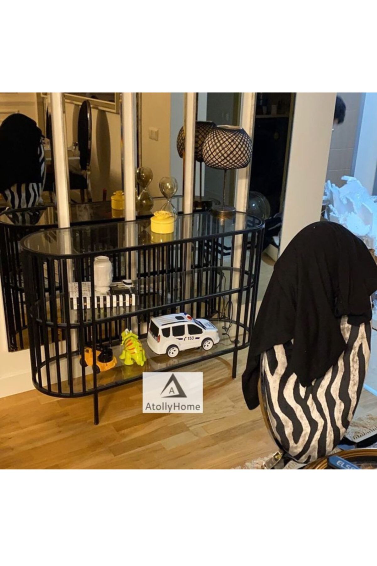 Atolly Home Metal Çubuklu Dresuar