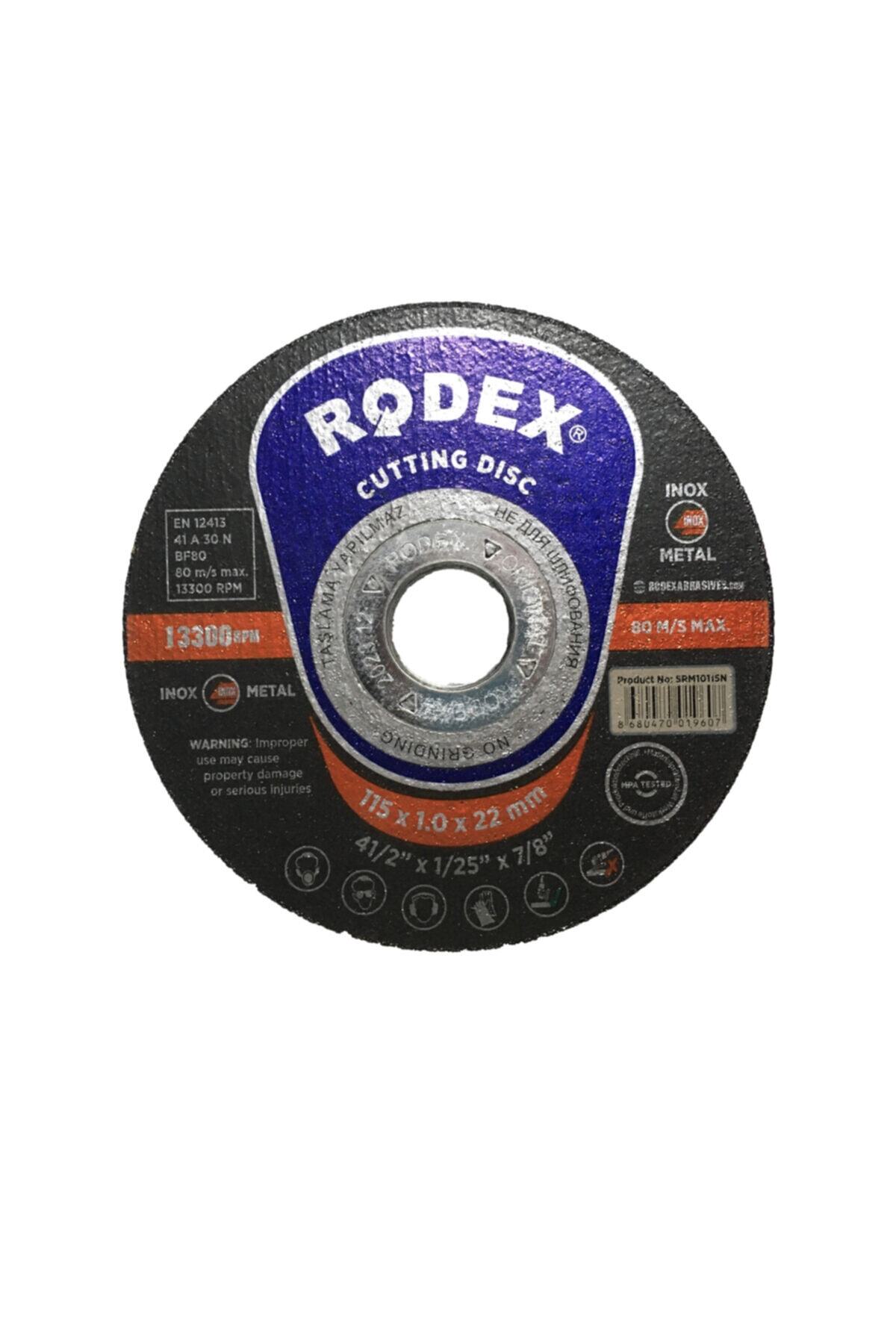 Rodex Inox Kesici Taş 115x1.0 Srn10115 (PK:100ADET)