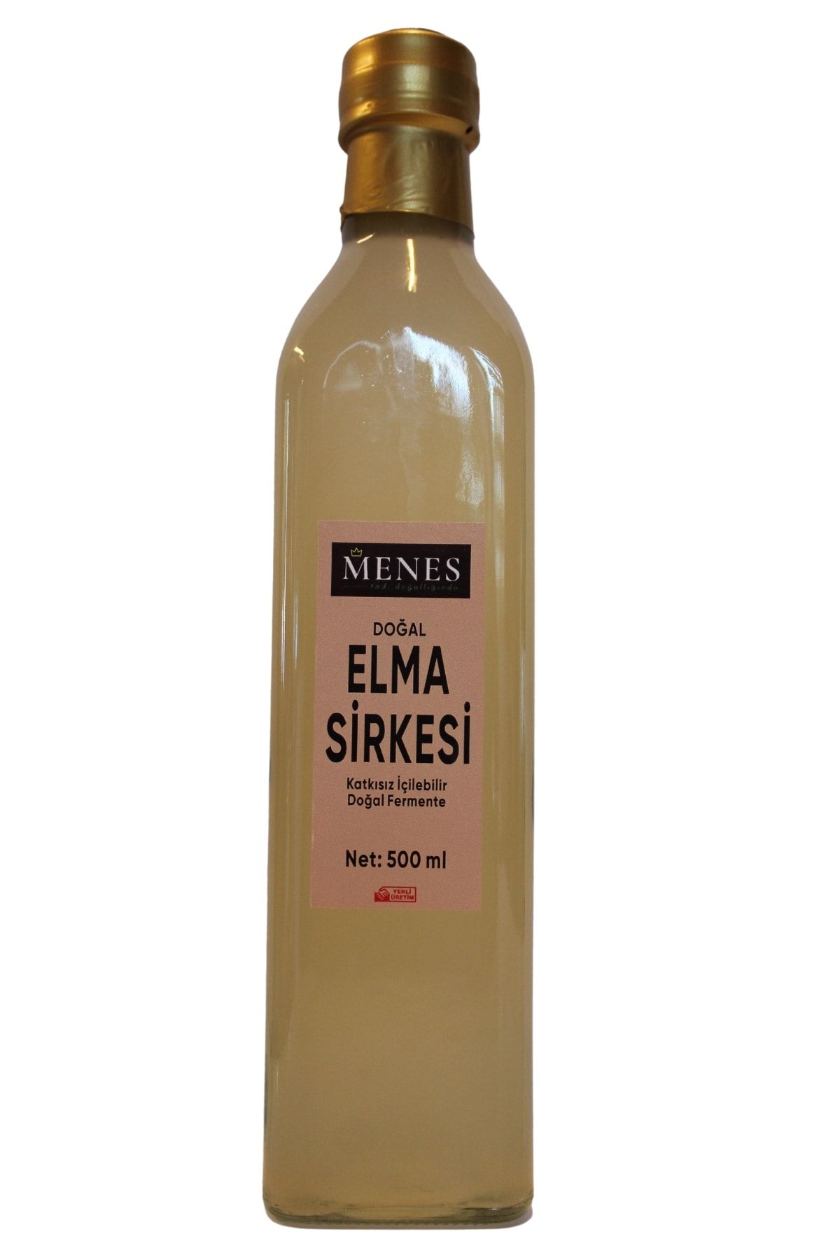 Menes Elma Sirkesi Katkısız Doğal Fermente Ev Yapımı 500 Ml