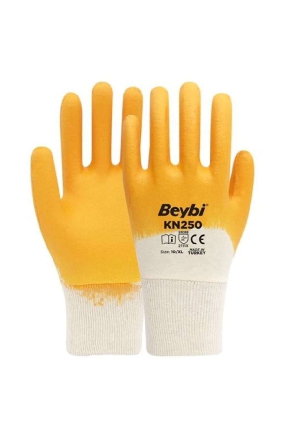 Beybi Kn250 Sarı Nitril Eldiven 12 Adet