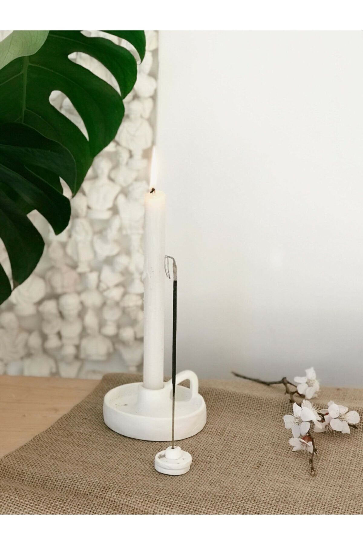 LeoDesign El Yapımı Kulplu Şamdan El Yapımı Şamdan Ve Tütsülük