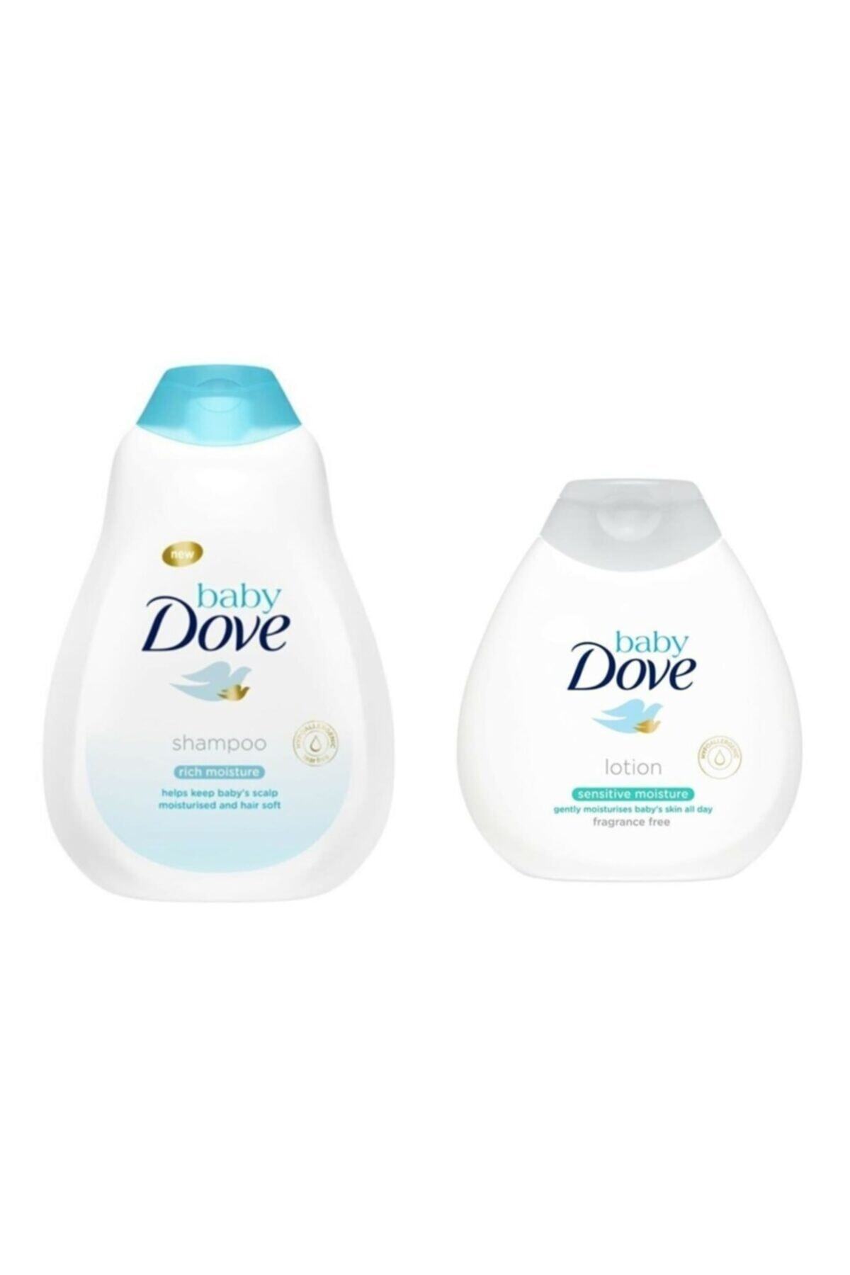 Dove Bebek Şampuanı 400 ml + Baby Hassas Nemlendirici Losyon 200 ml