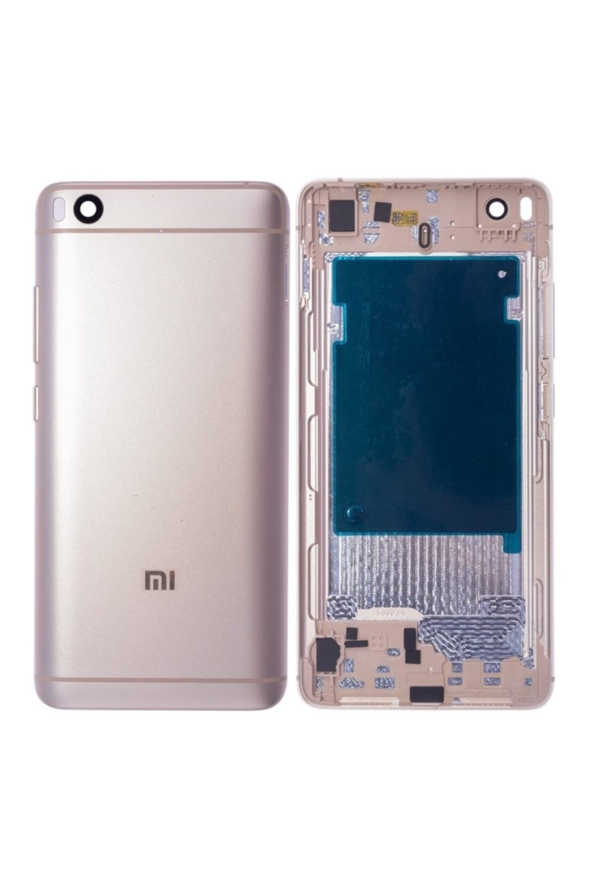 Qudex Xiaomi Mi 5s Uyumlu Boş Kasa Arka Kapak Altın
