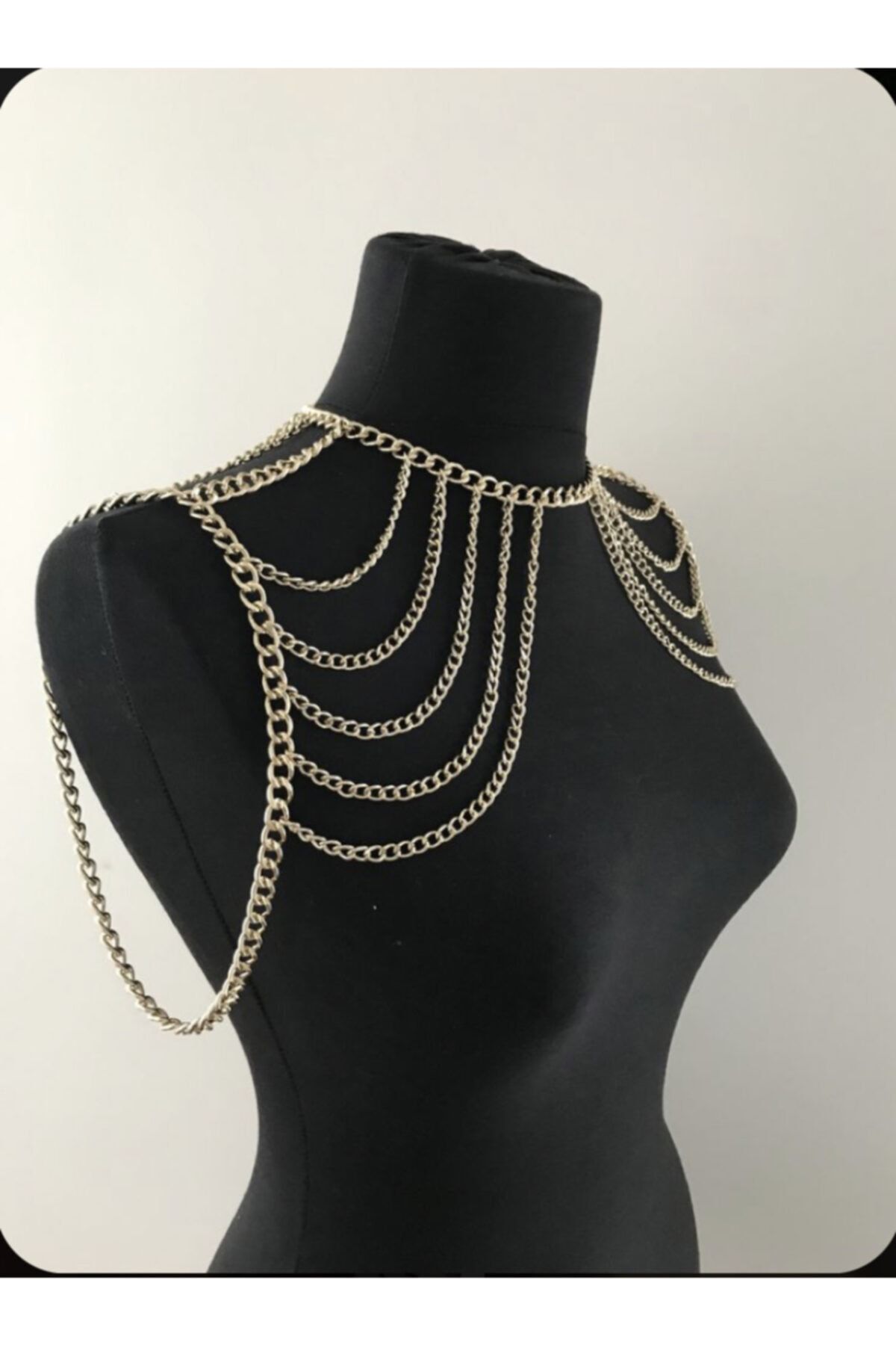 Maiden moda Altın Renk Çift Omuz Ve Boyun Aksesuarı