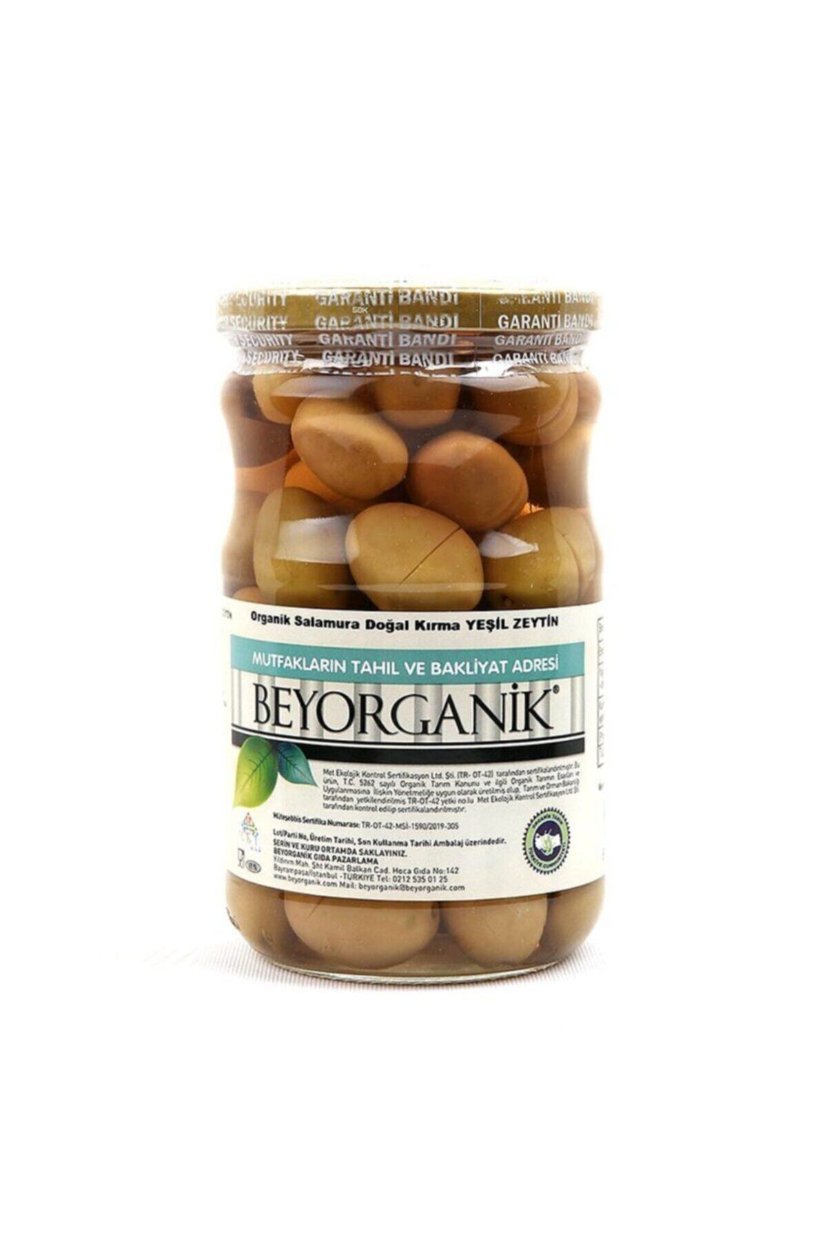 BEYORGANİK Organik Salamura Kırma Yeşil Zeytin