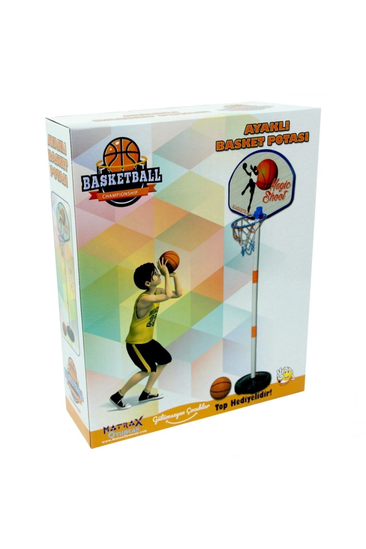 Beyaz At Ayaklı Basket Potası