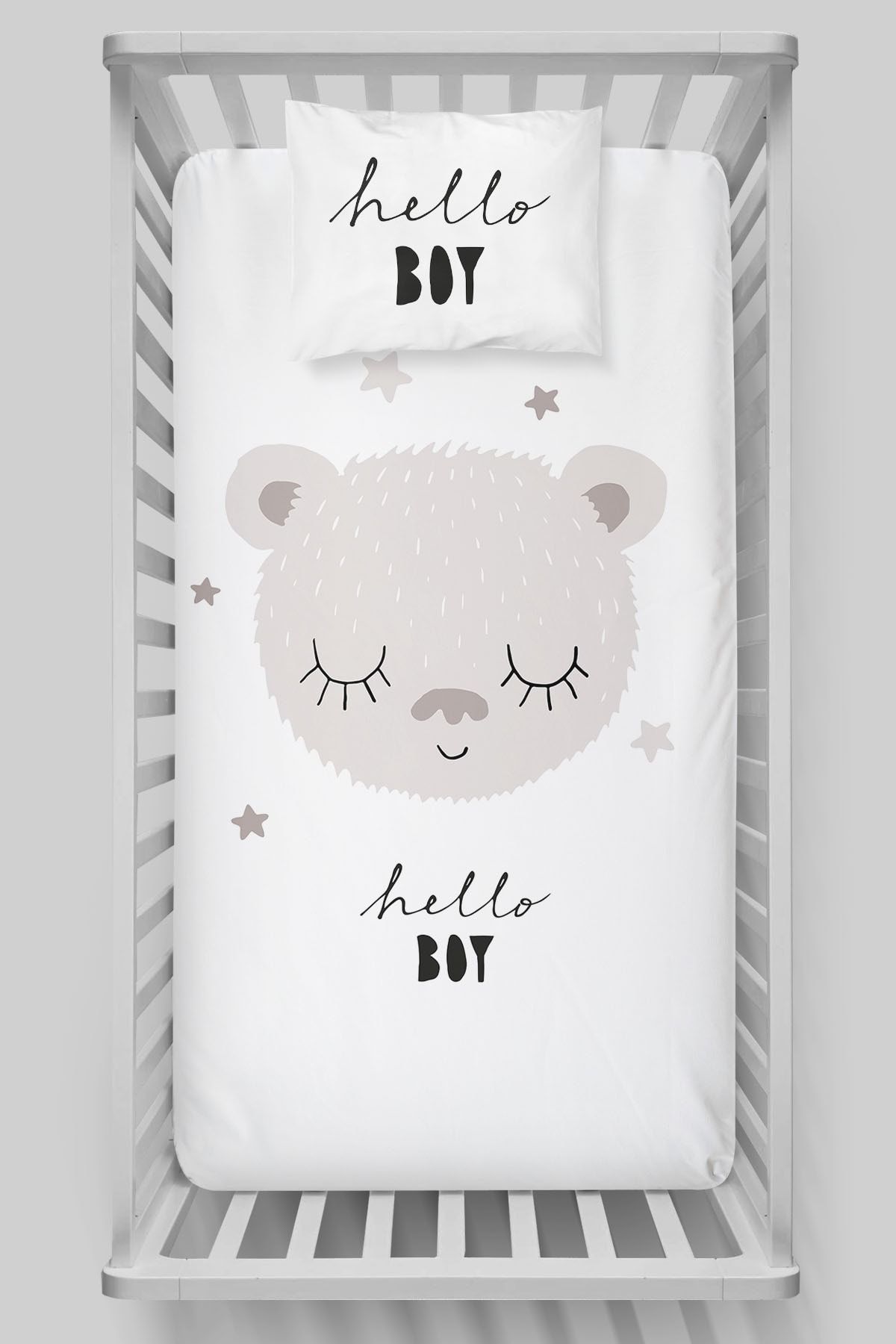 Tuğba Kuğu Pamuk Saten Lastikli Çarşaf Seti 60x120 Pure Baby Serisi