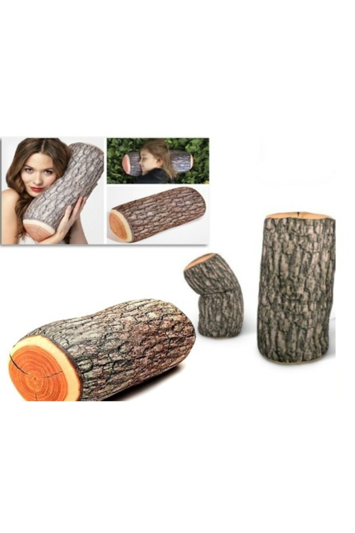 Go İthalat Odun Şeklinde Kütük Yastık