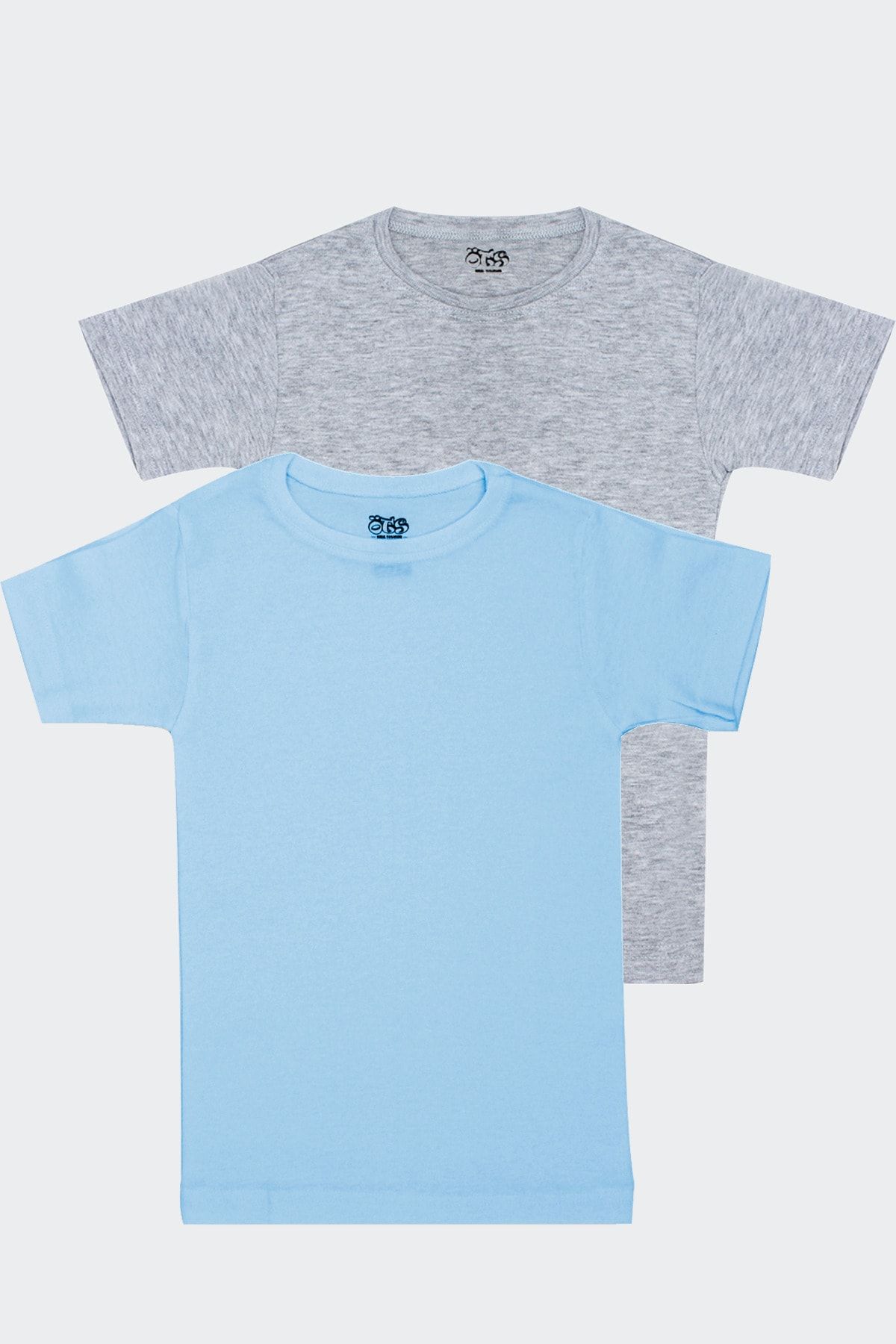 Öts Erkek Çocuk Renkli 2'li Ribana T-shirt (%100 Pamuk)