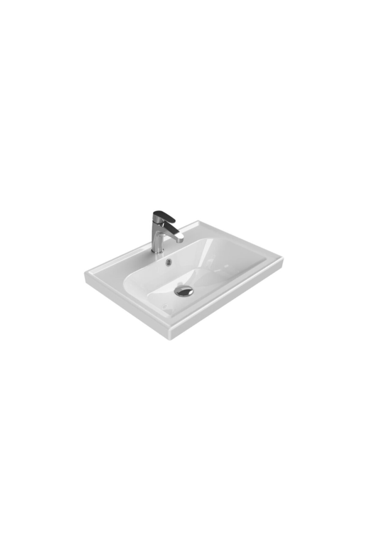 TURKUAZ Frame 60 Cm Etajerli Lavabo