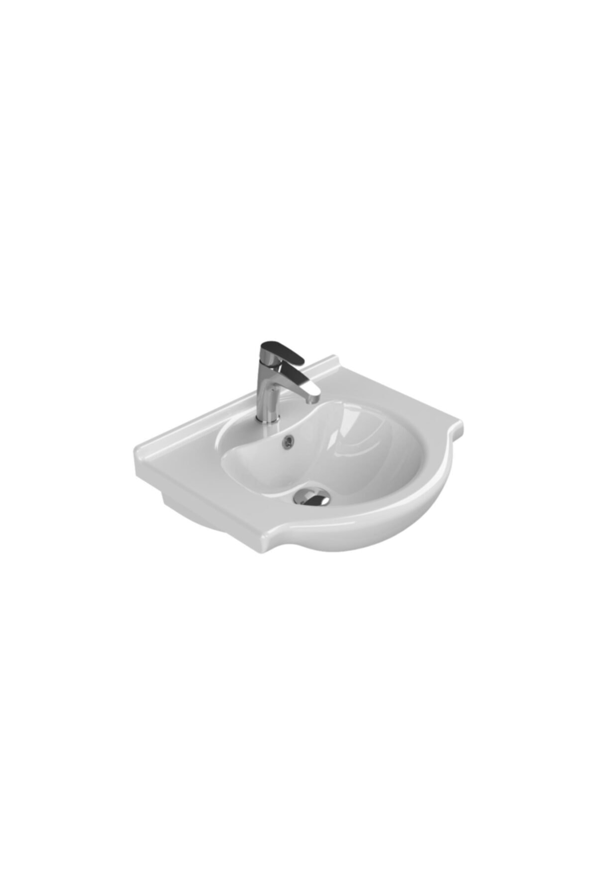 TURKUAZ Nil 55 Cm Etejerli Lavabo