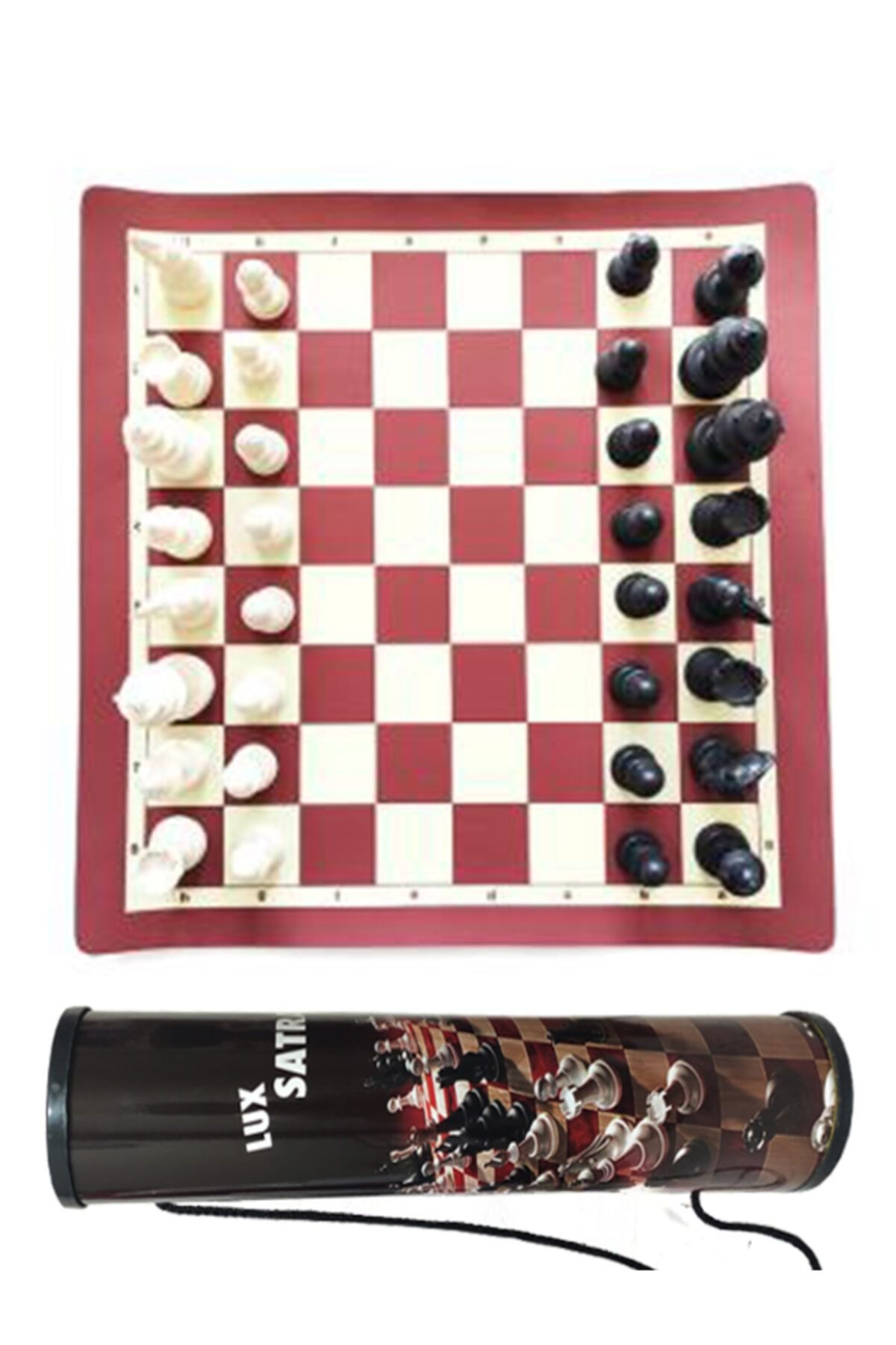 TUĞRA TABLO Lüx Santranç Takımı Rulo Kutu Askılı 40*40cm