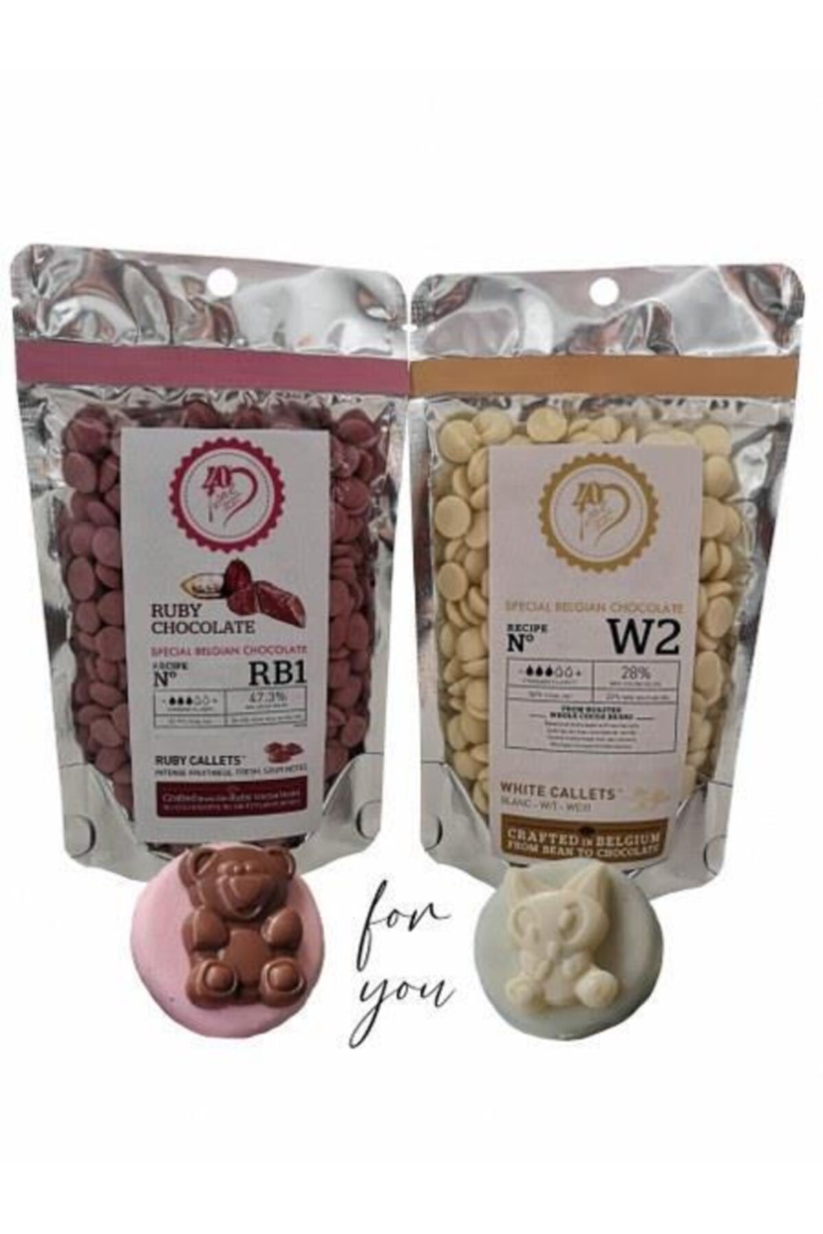 Callebaut Ruby Çikolata 200 gr Beyaz Çikolata 200 gr