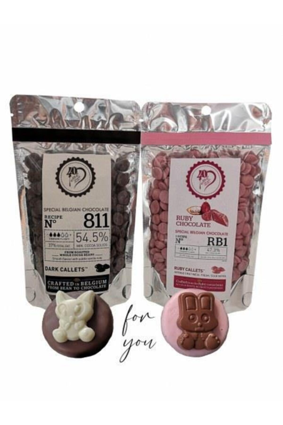 Callebaut Bitter Çikolata 200 gr Ruby Çikolata 200 gr