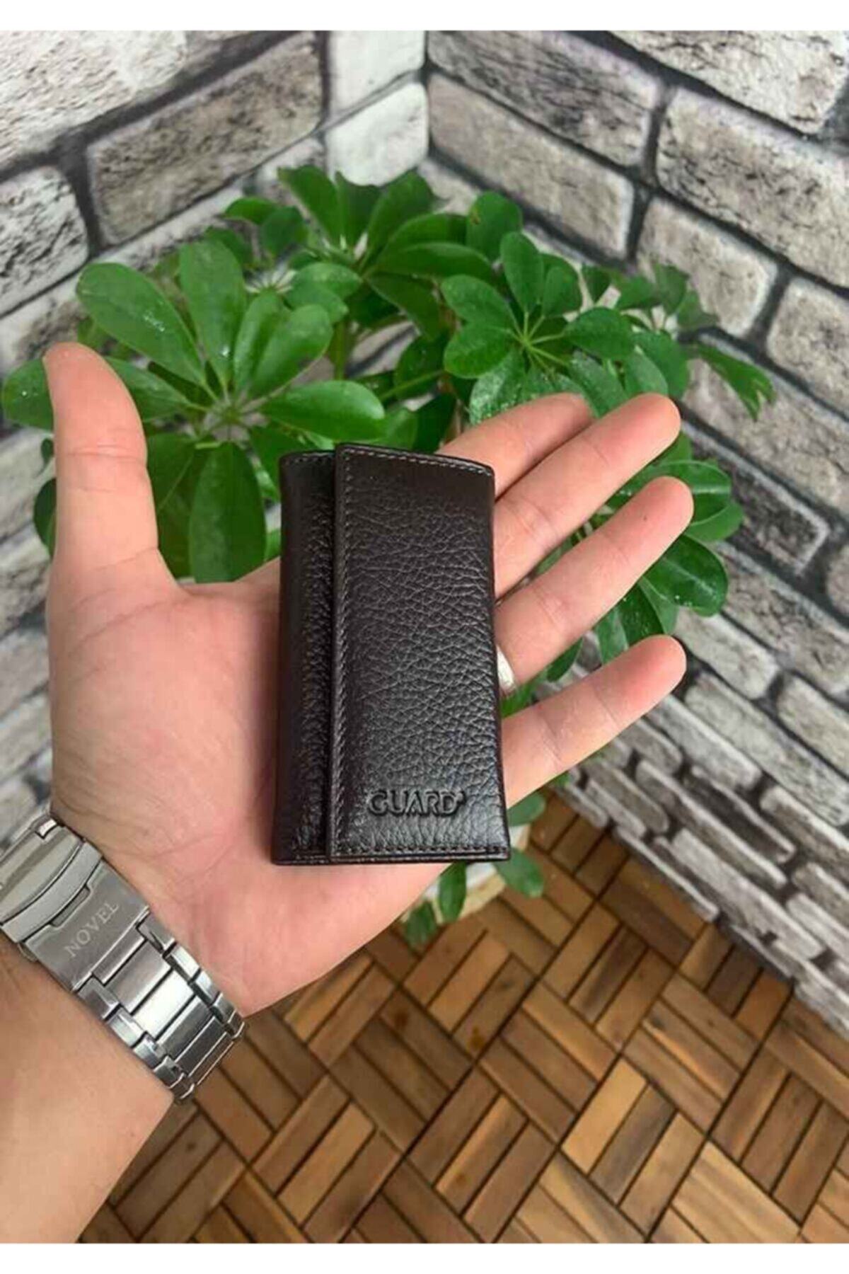 Guard Leather Kahverengi Deri Anahtarlık