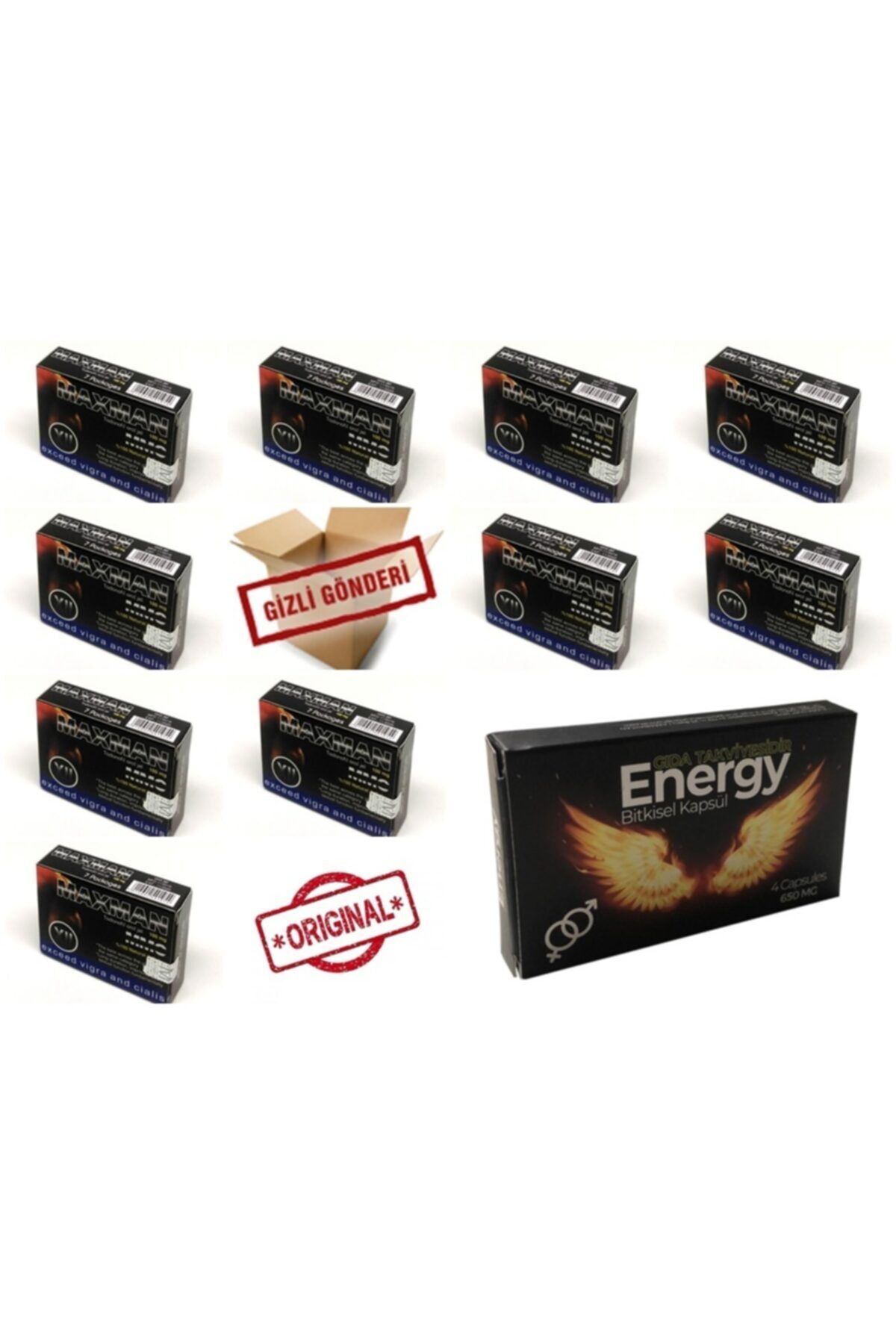 KÖSEN TİCARET 1adet Energy4lu 10 Maxman Jelgızlı Gonderım