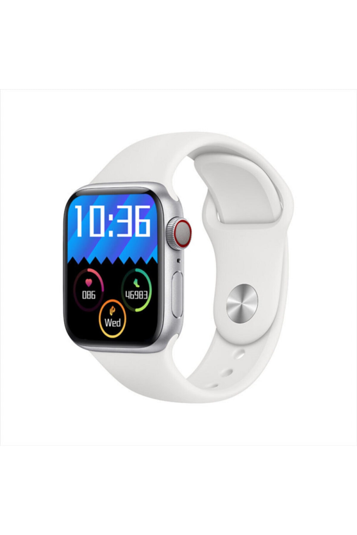 BySarsa Pl6 Pro Smartwatch 2021 1.8 Inç Ips Ekran Multifonksiyonlu Akıllı Saat Gümüş