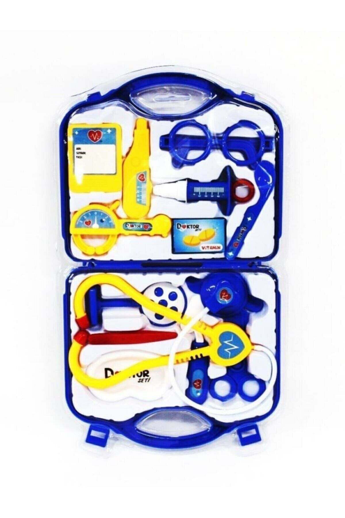 Can Toys Oyuncak Doktor Çantası Mavi Kutuda 14 Parça Cn8608