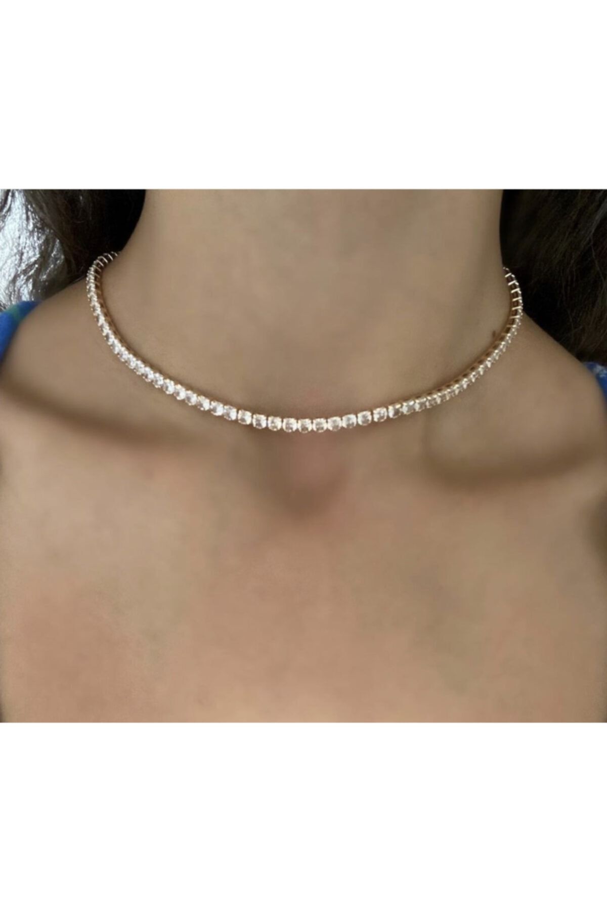 İreps Atelier Çelik Gold Su Yolu Choker Kolye