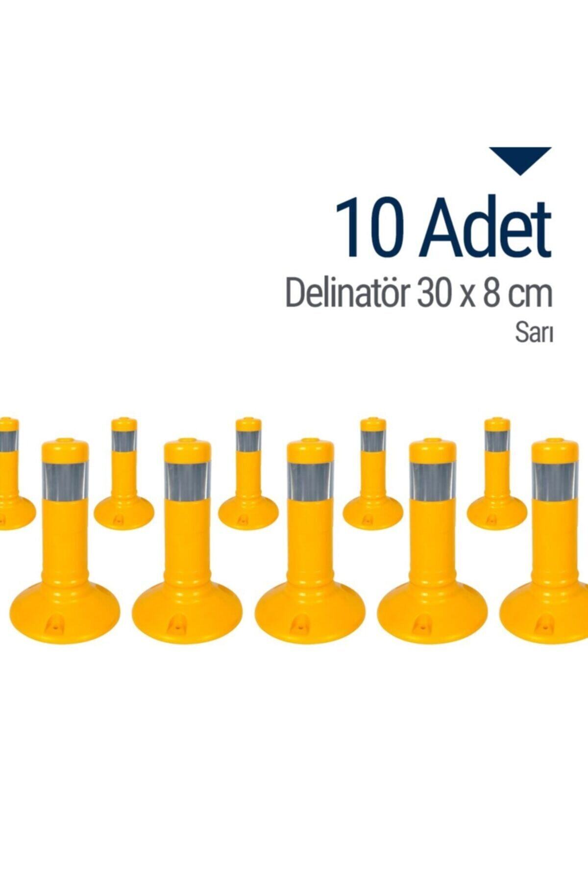 İleri Trafik Delinatör 30 X 8 Cm Sarı 10 Adet, Esnek Duba