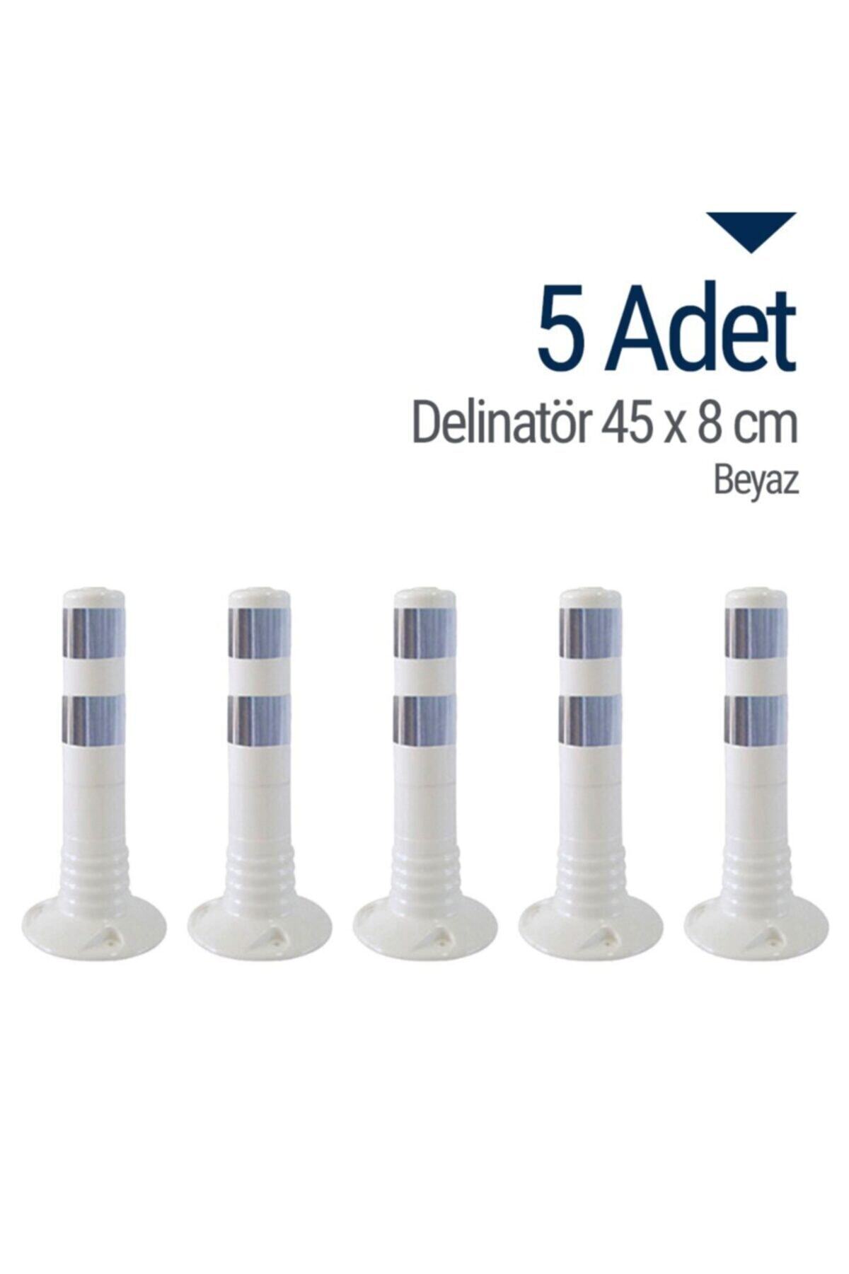 İleri Trafik Delinatör 45 X 8 Cm Beyaz 5 Adet, Esnek Duba