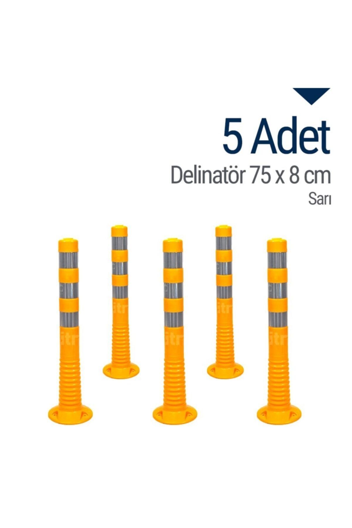 İleri Trafik Delinatör 75 X 8 Cm Sarı 5 Adet, Esnek Duba