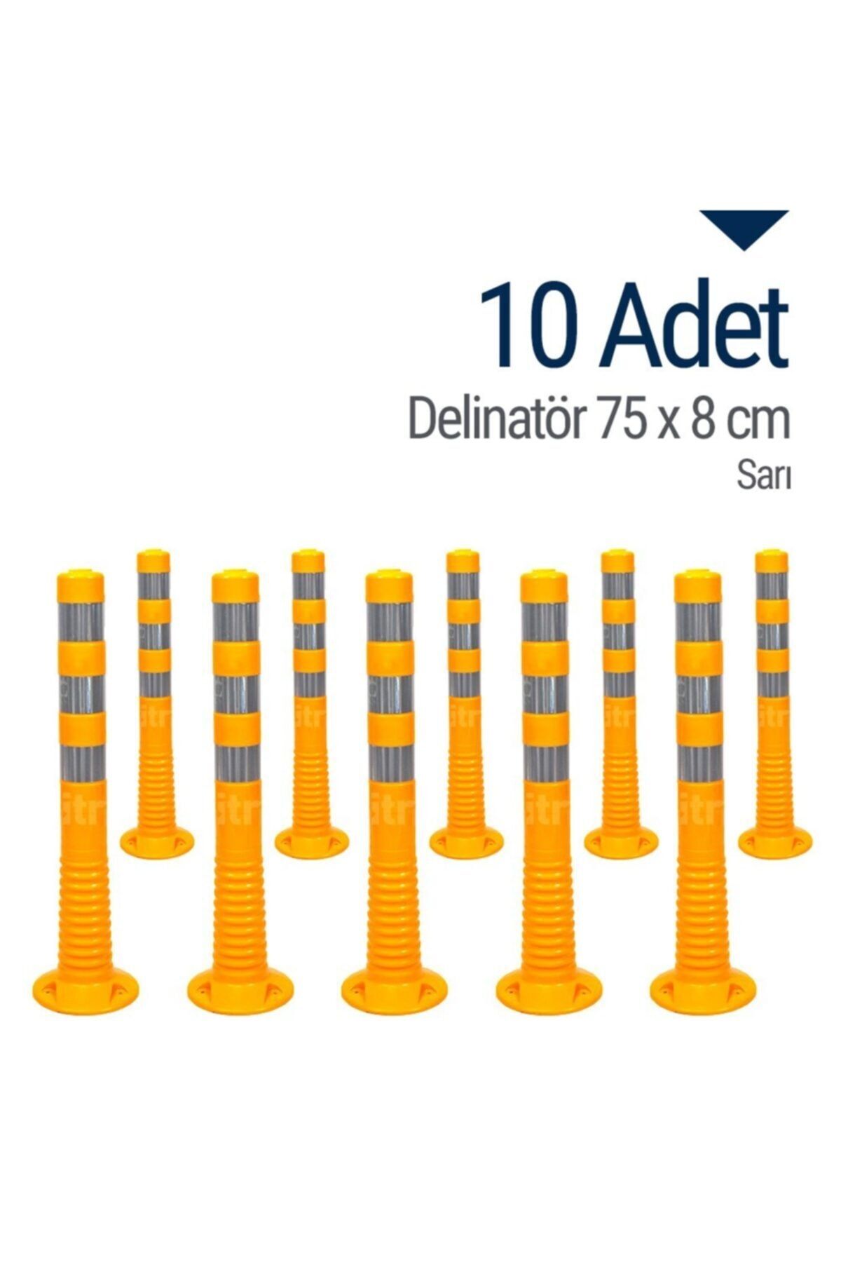 İleri Trafik Delinatör 75 X 8 Cm Sarı 10 Adet, Esnek Duba