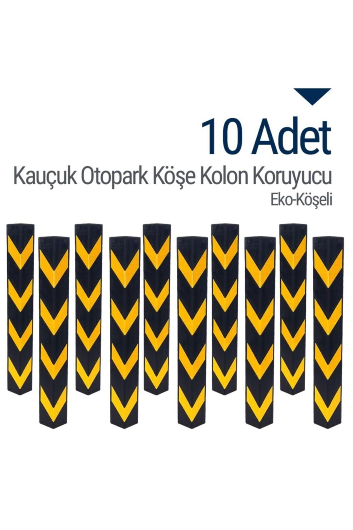 İleri Trafik Kauçuk Otopark Köşe Kolon Koruyucu (eko-köşeli) Onlu Set