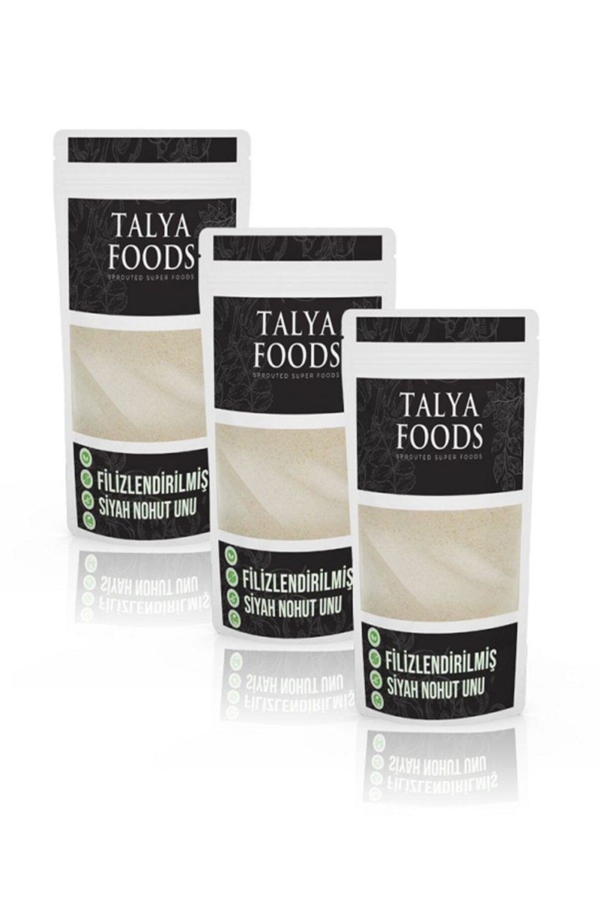 TALYA FOODS Talya Filizlendirilmiş Siyah Nohut Unu 3'lü Fırsat Paketi