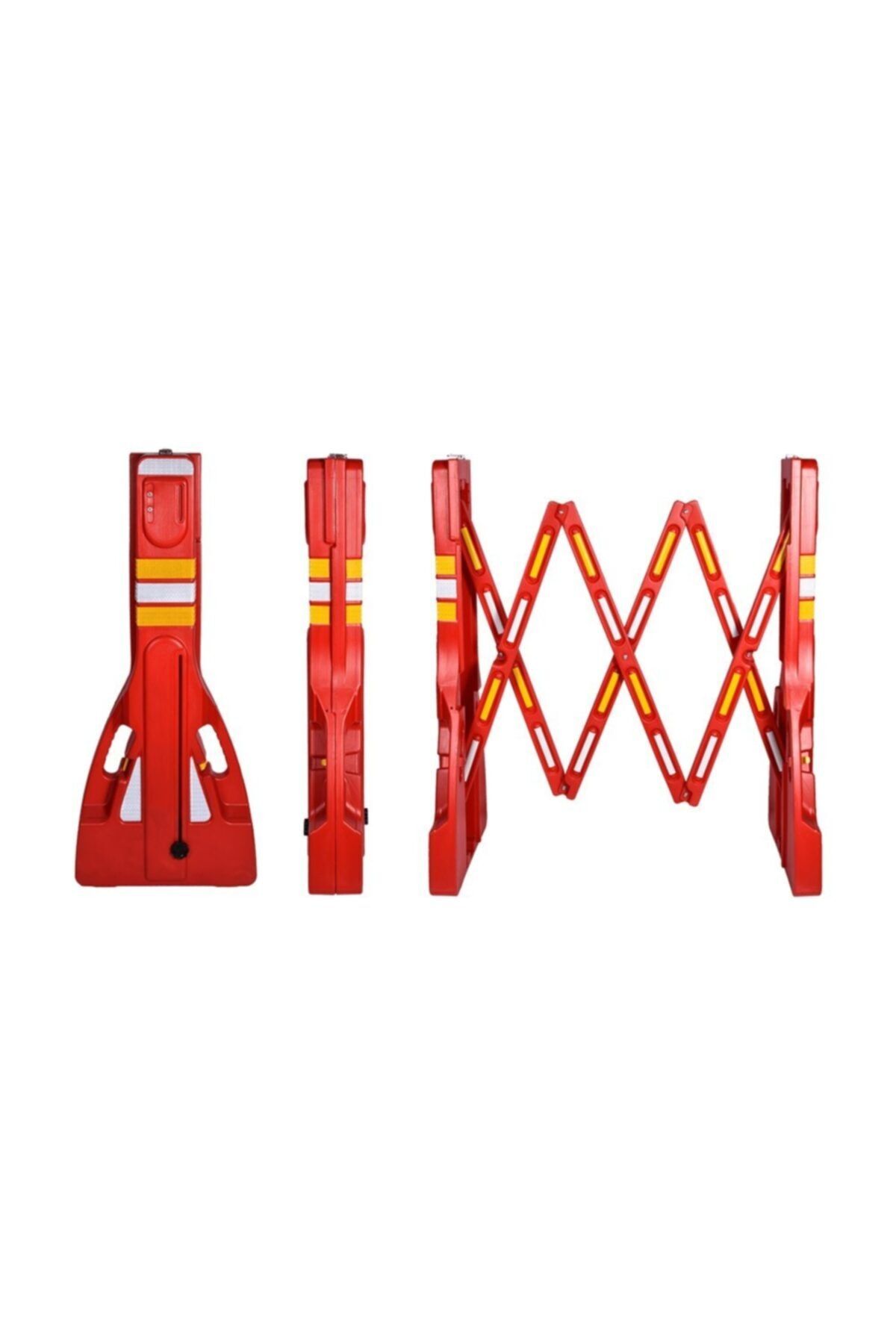 İleri Trafik Akordiyon Bariyer Kırmızı 2300 X 110 Mm
