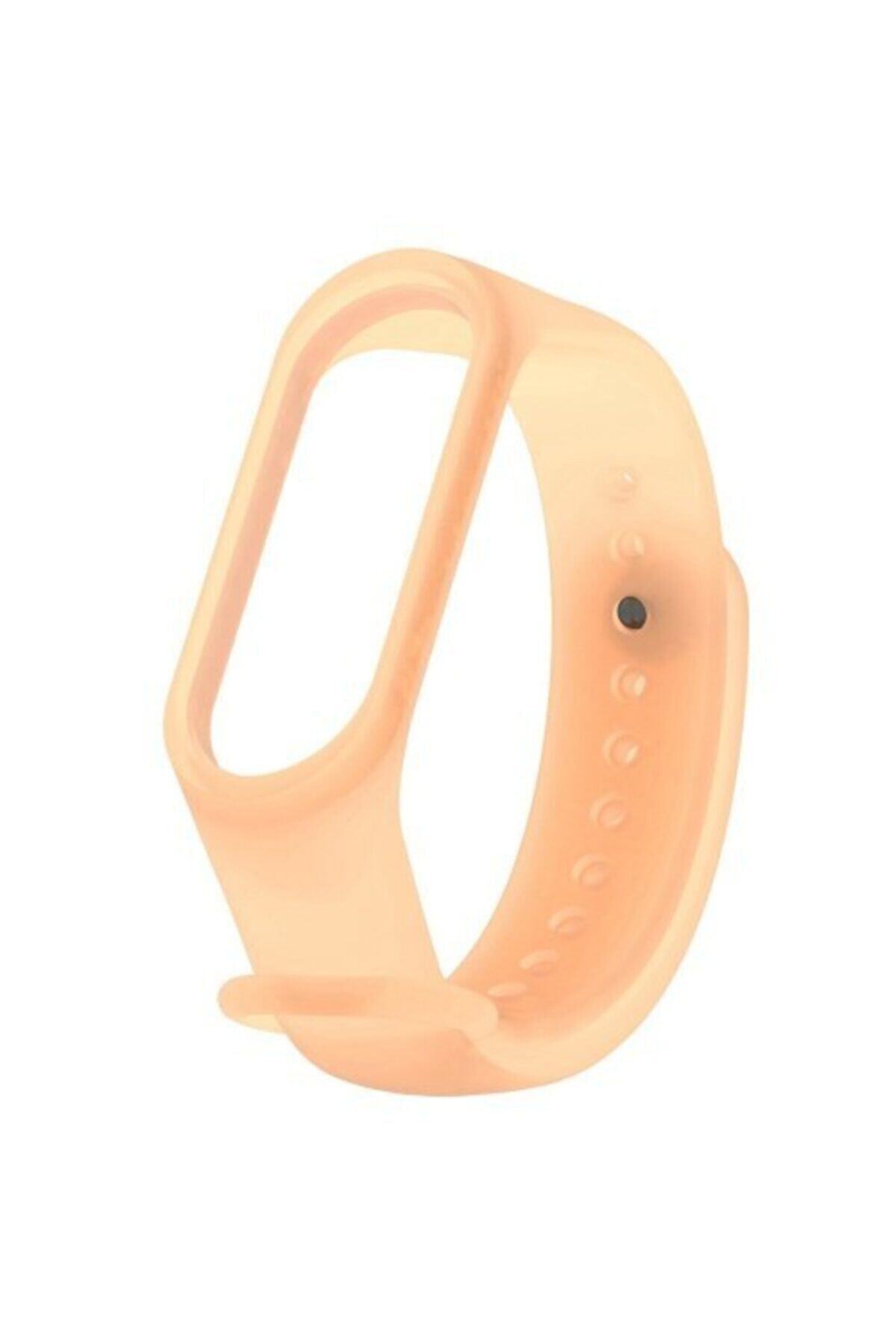 ucuzmi Xiaomi Mi Band 2 Akıllı Bileklik Kordon Kayış Şeffaf Turuncurenk