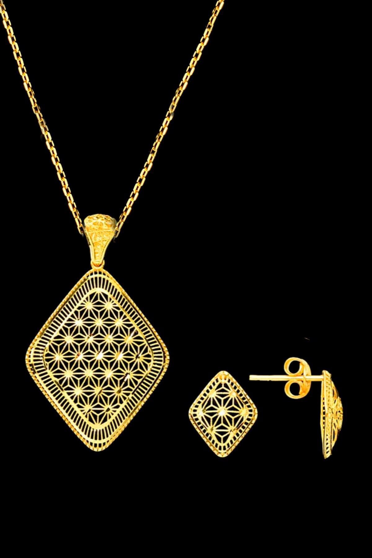 Bilezikci Revzen 22 Ayar Taşsız Altın Takı Seti