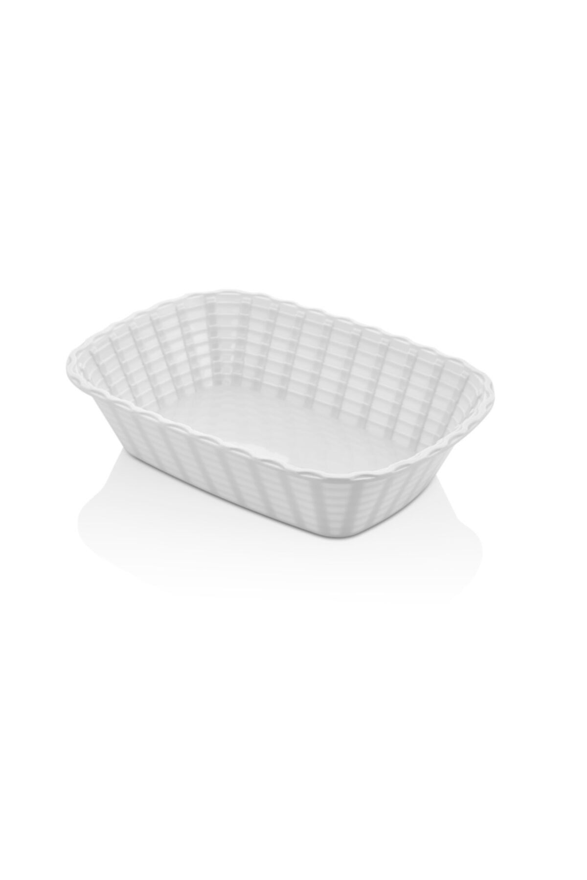 MorzaHibana Melamin Hasır Ekmeklik 30 Cm Beyaz (29.5x21.5x6.7cm 237cm)