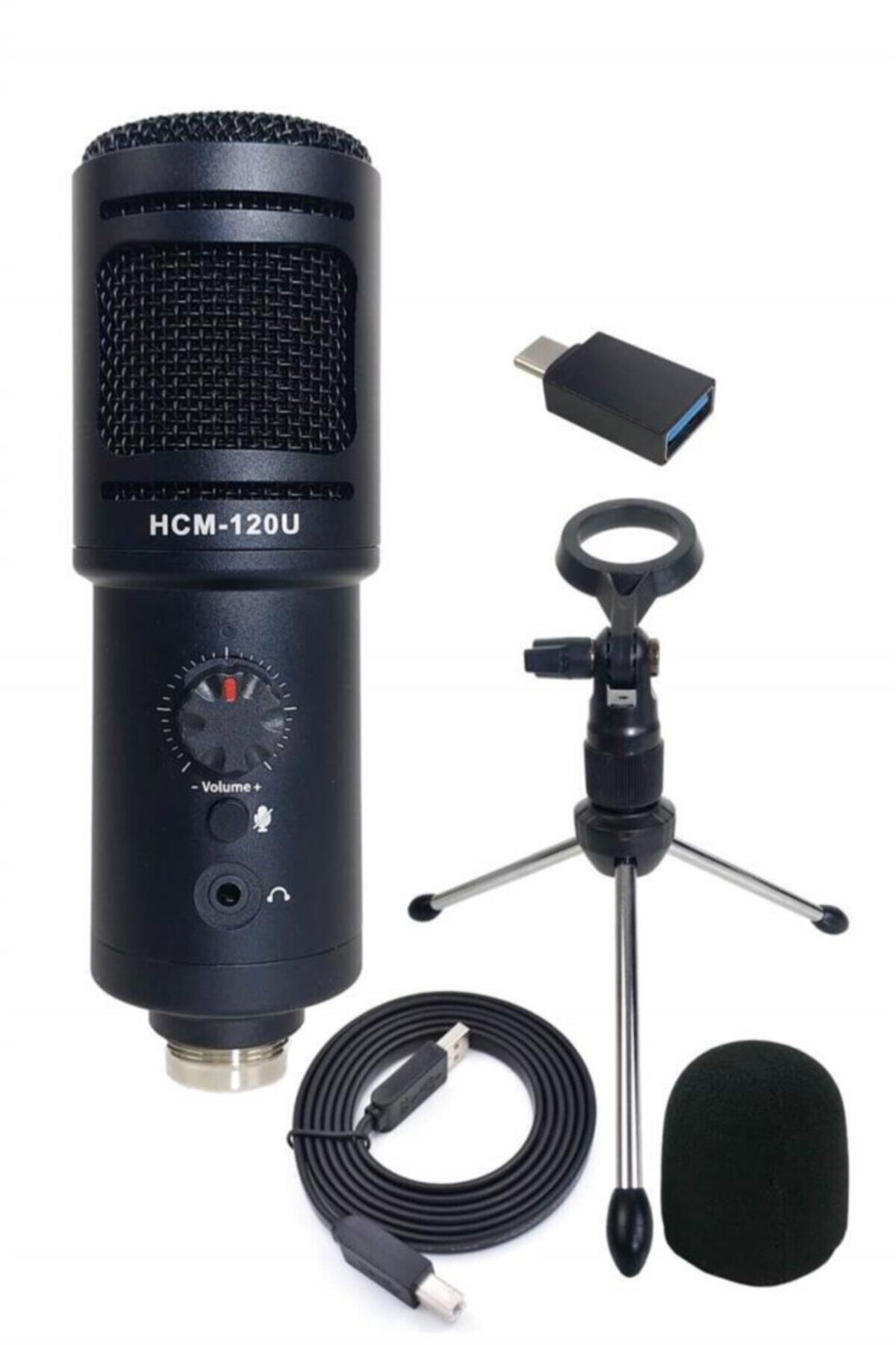 Lastvoice Hepa Merz Hcm-120u Üst Seviye Condenser Usb Mikrofon Volüm Ayarlı (pc Ve Type-c Telefon)