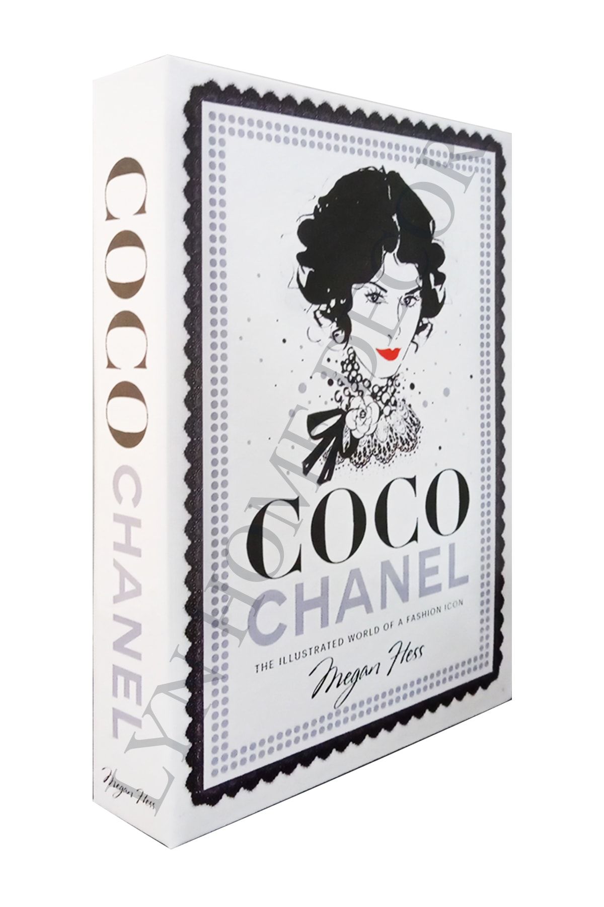 LYN HOME & DECOR Coco Chanel Megan Hess Dekoratif Kitap Kutu