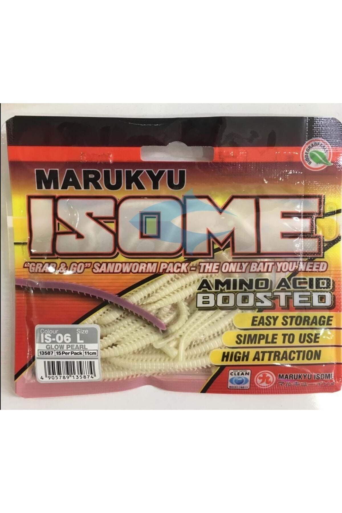 MARUKYU Isome L 11cm Lrf Silikon Yem-glow Pearl