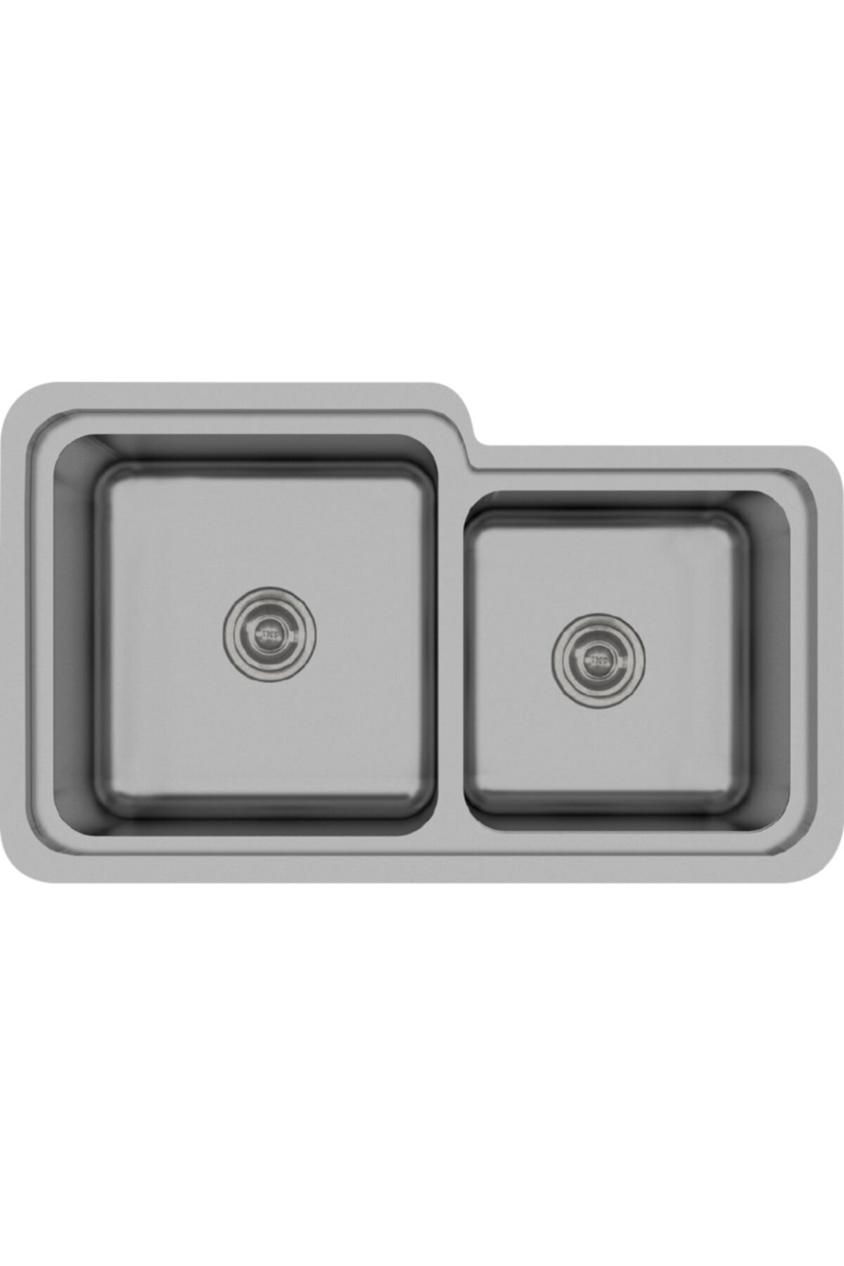 Crauf Lavello 3078 Mat Gri Nano Teknoloji Tezgah Altı Evye 452x780x230mm