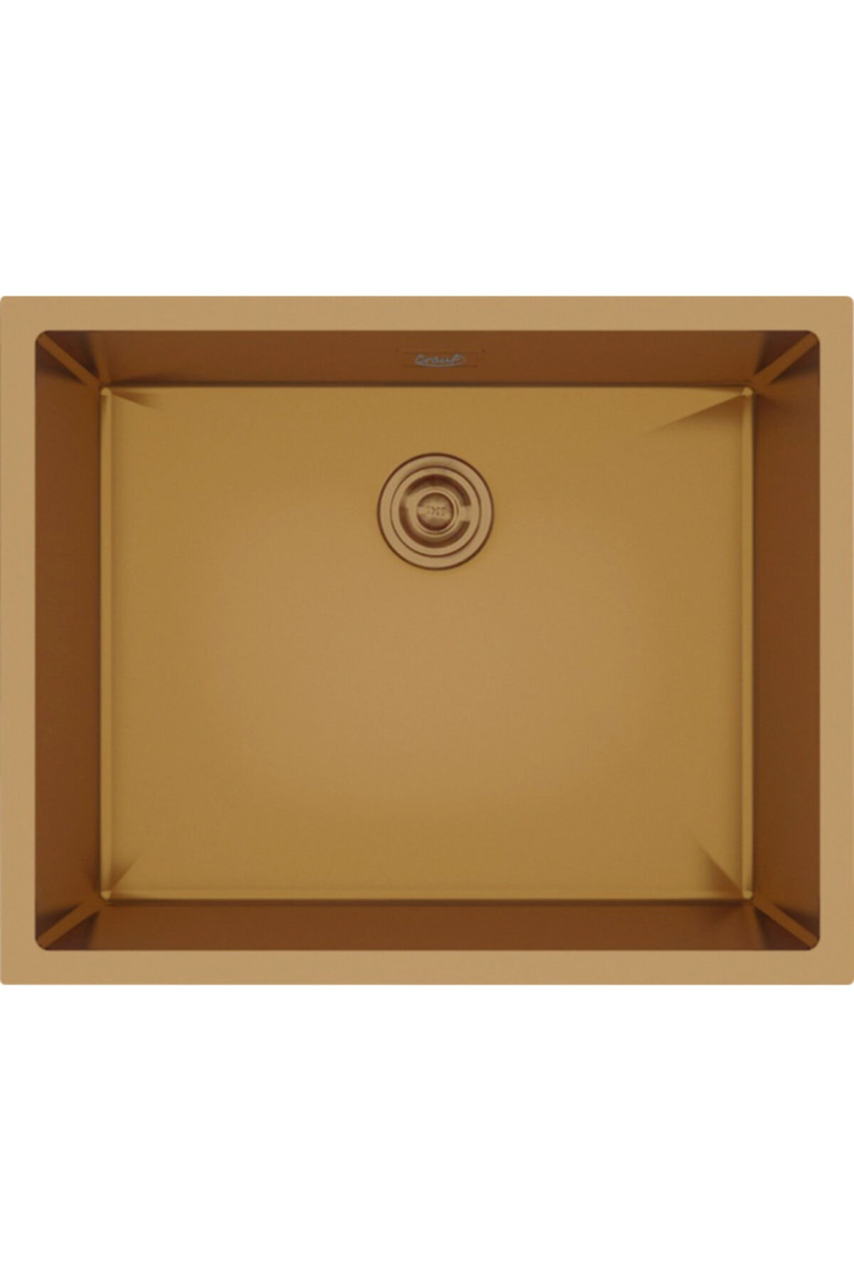 Crauf Stella 6048 Pvd Kaplama Bakır Tezgah Altı Evye 480x600x210mm