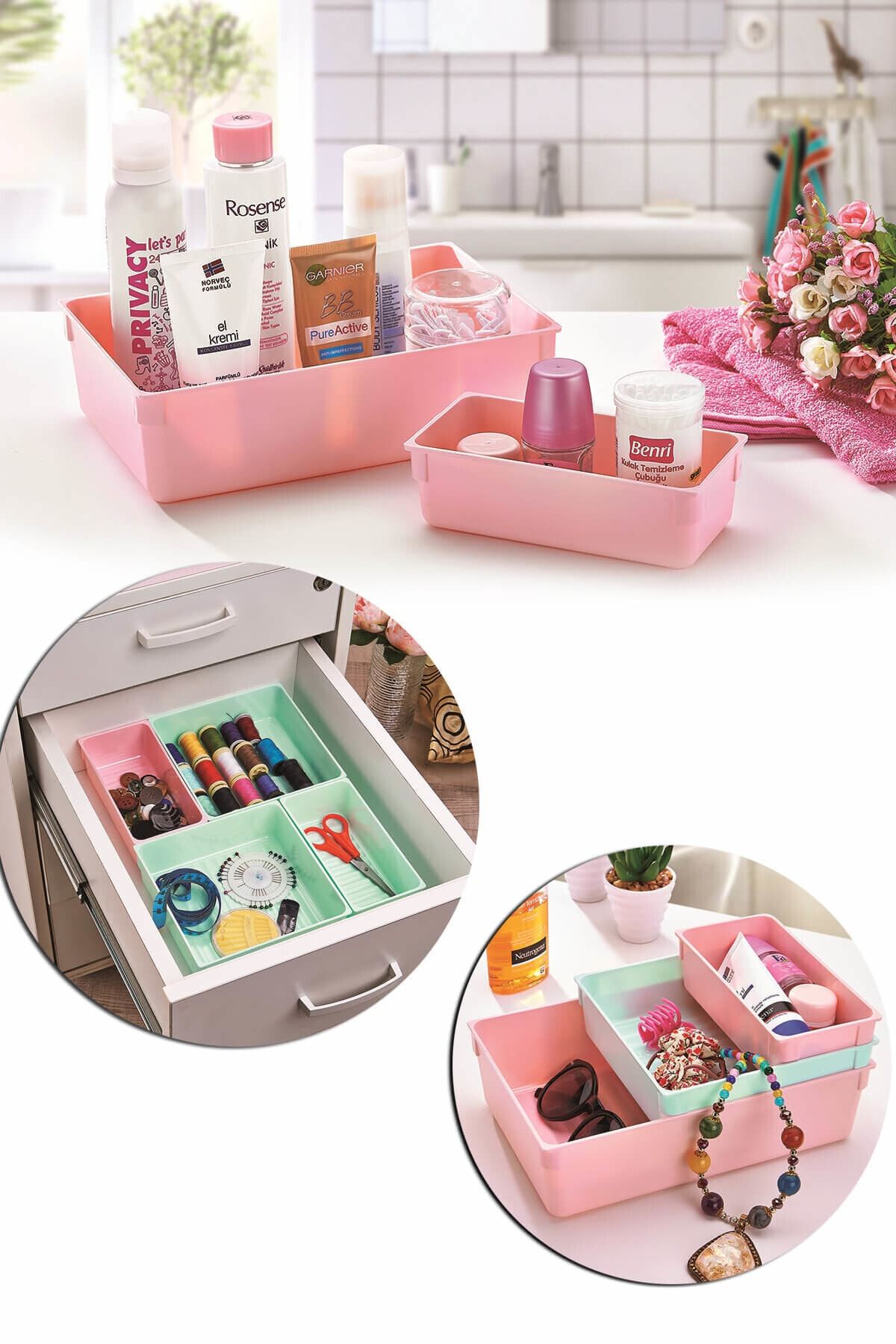 Şahane Pazar 3'lü Organizer Set Sd-4100 Fma05267