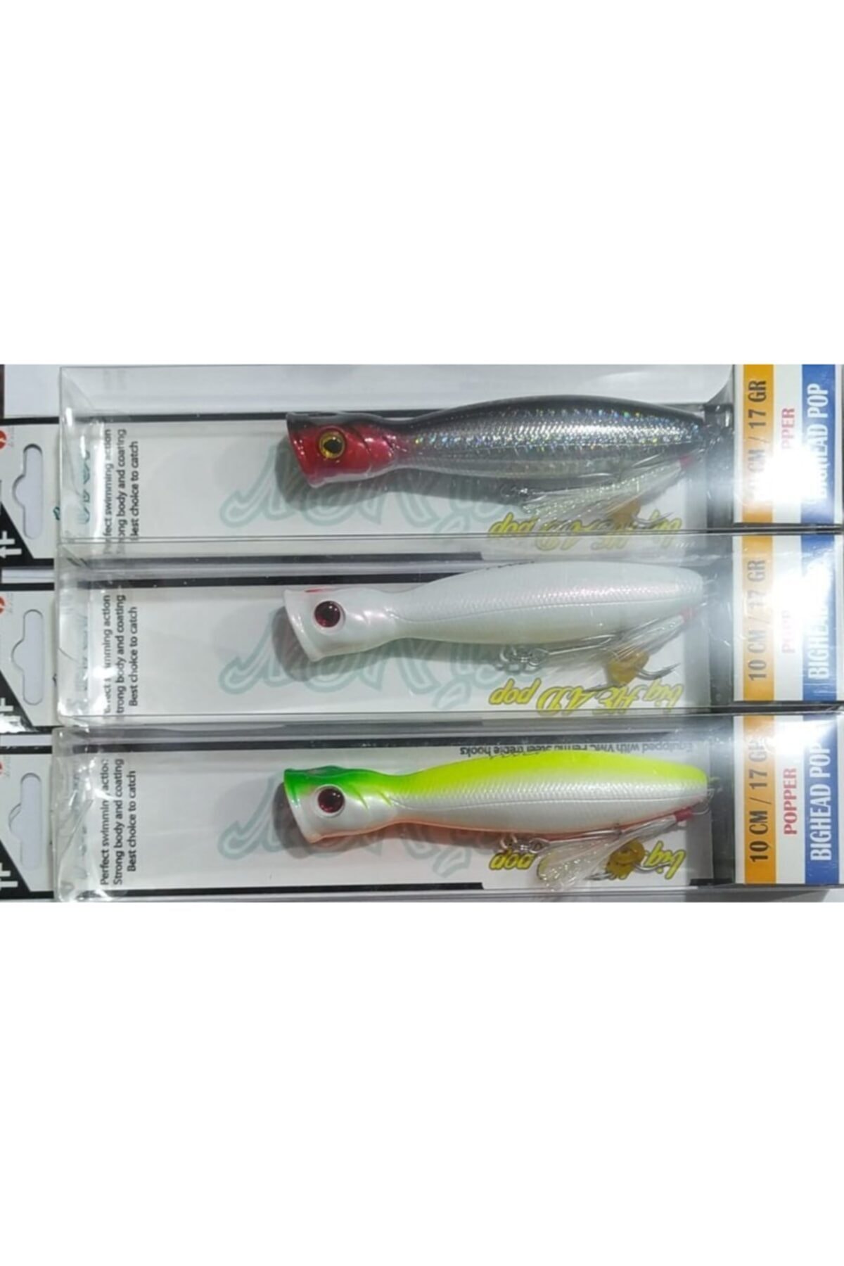 RİVER Su Üstü Popper -bıghead Pop /10 Cm/17 Gr-beyaz