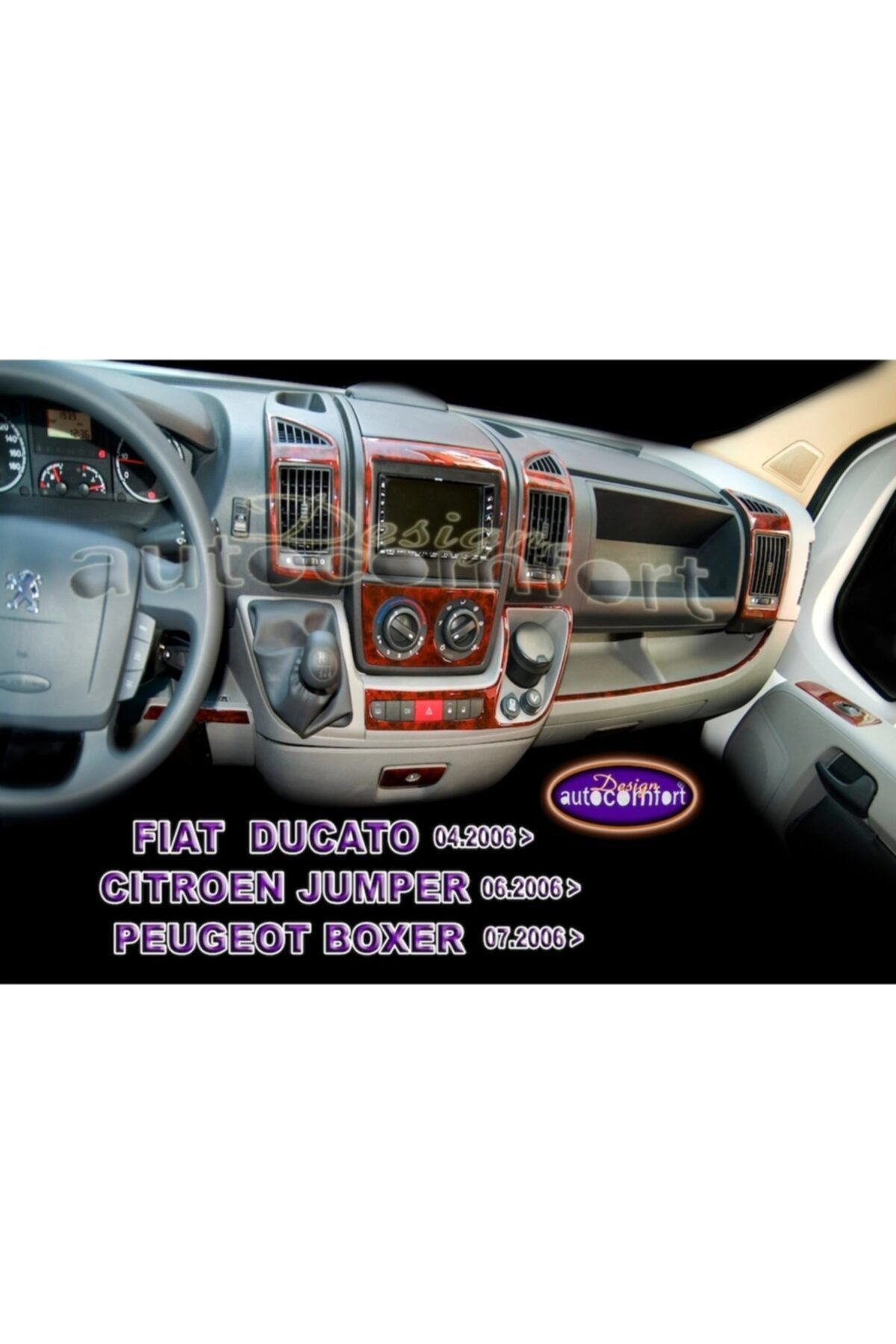 DNCTUNING Fiat Ducato Konsol/maun Kaplama 2006+ 16.prç