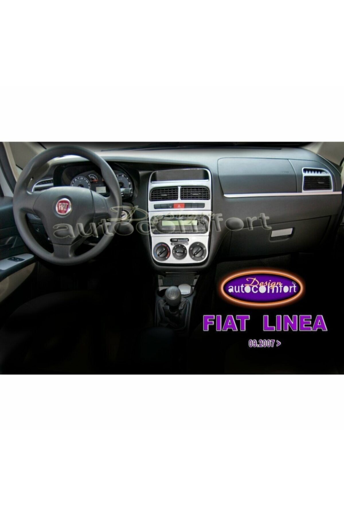 DNCTUNING Fiat Linea Konsol/maun Kaplama 2007-2012 13.prç Gri Renk