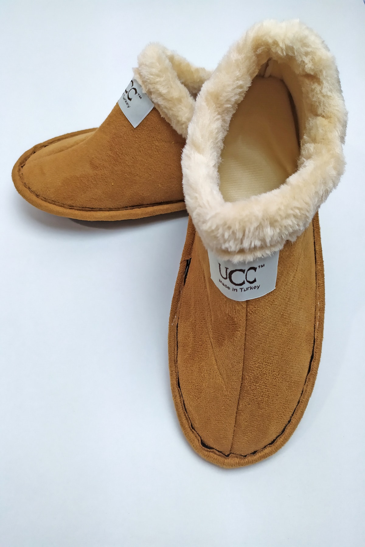 UCC Hardal Renk Peluş Ev Panduf