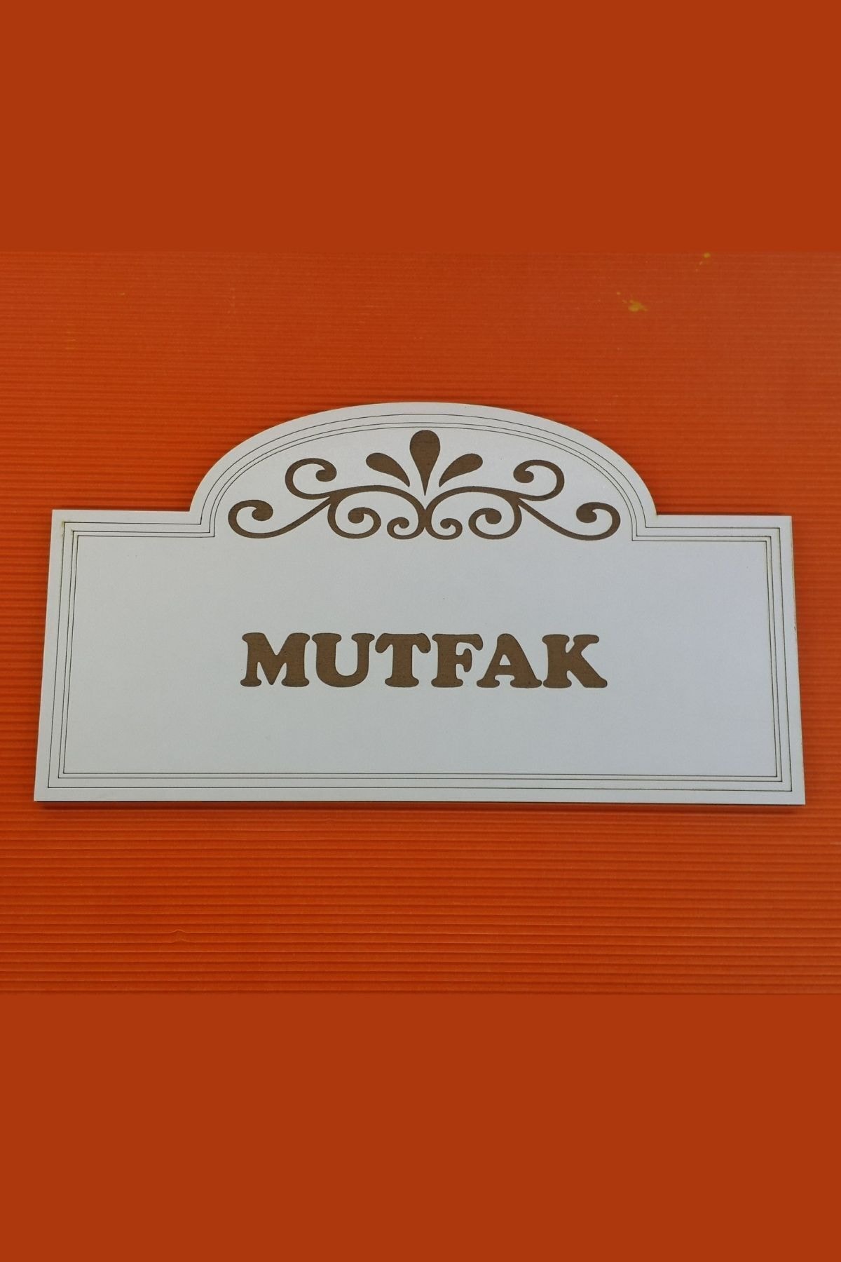 DENİZ TASARIM Iş Yerleri Için Yapışkanlı Ahşap Kapı Tabelası